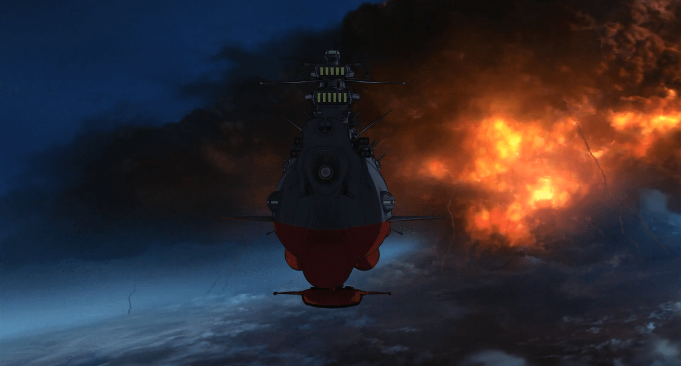 1366x734 Space Battleship Yamato Wallpaper