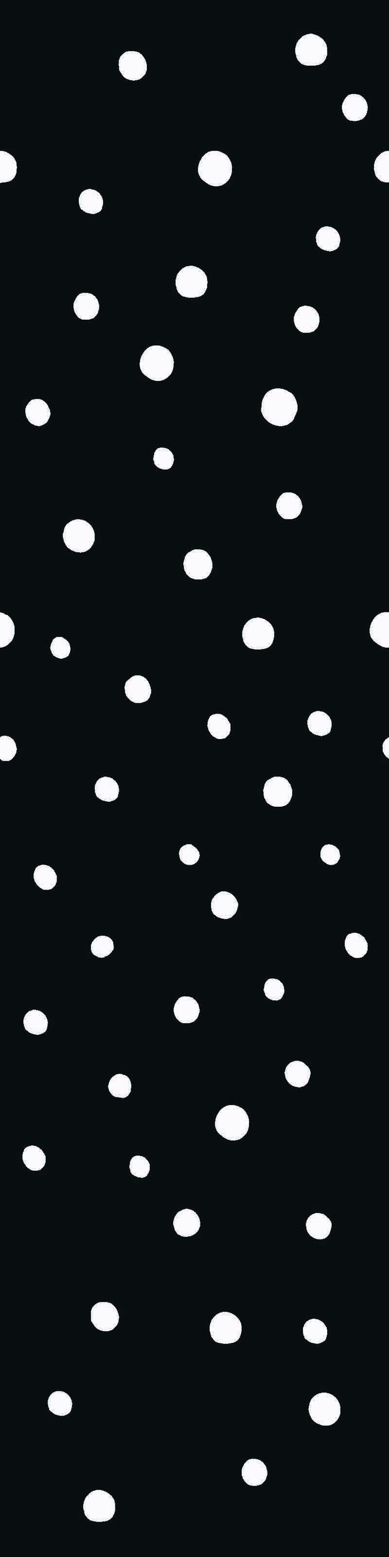800x3200 Black and White Polka Dot Wallpaper