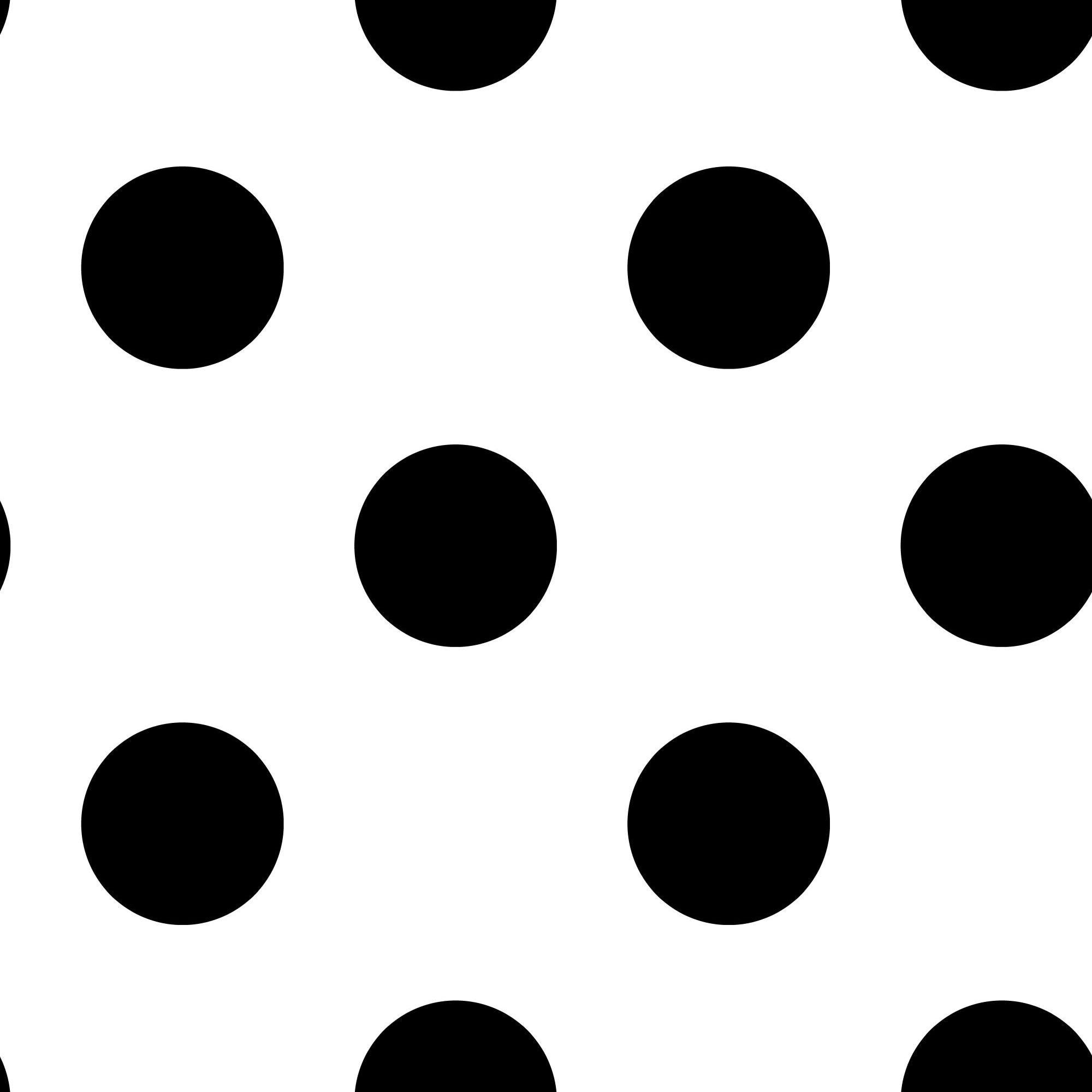 2000x2000 Graham & Brown Kids At Home 56 Sq Ft Black And White Paper Polka Dot Unpasted Wallpaper In The Wallpaper Department At