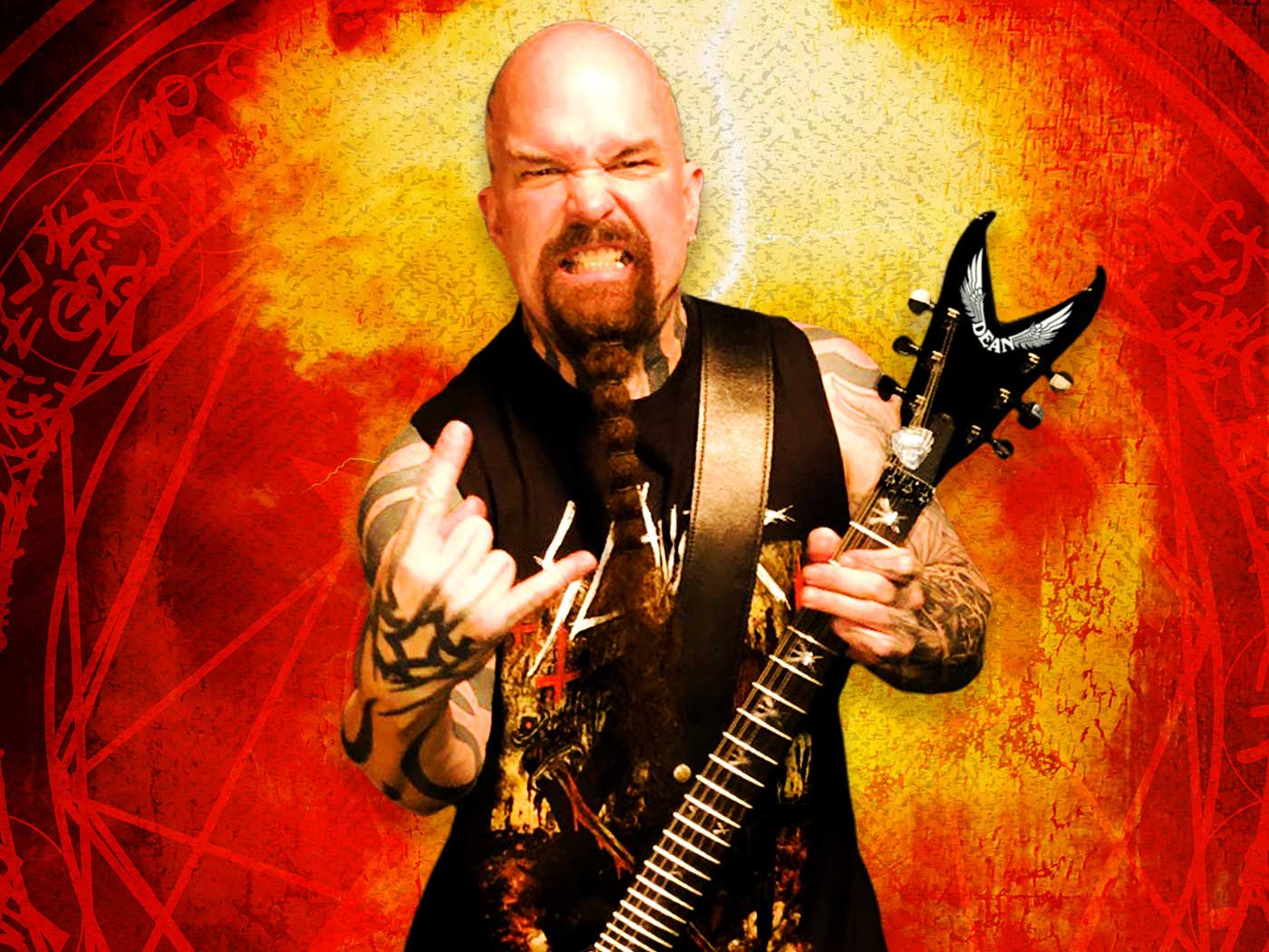 1400x1050 Kerry King of Slayer joins Dean's artist roster. Guitar.com. All Things Guitar