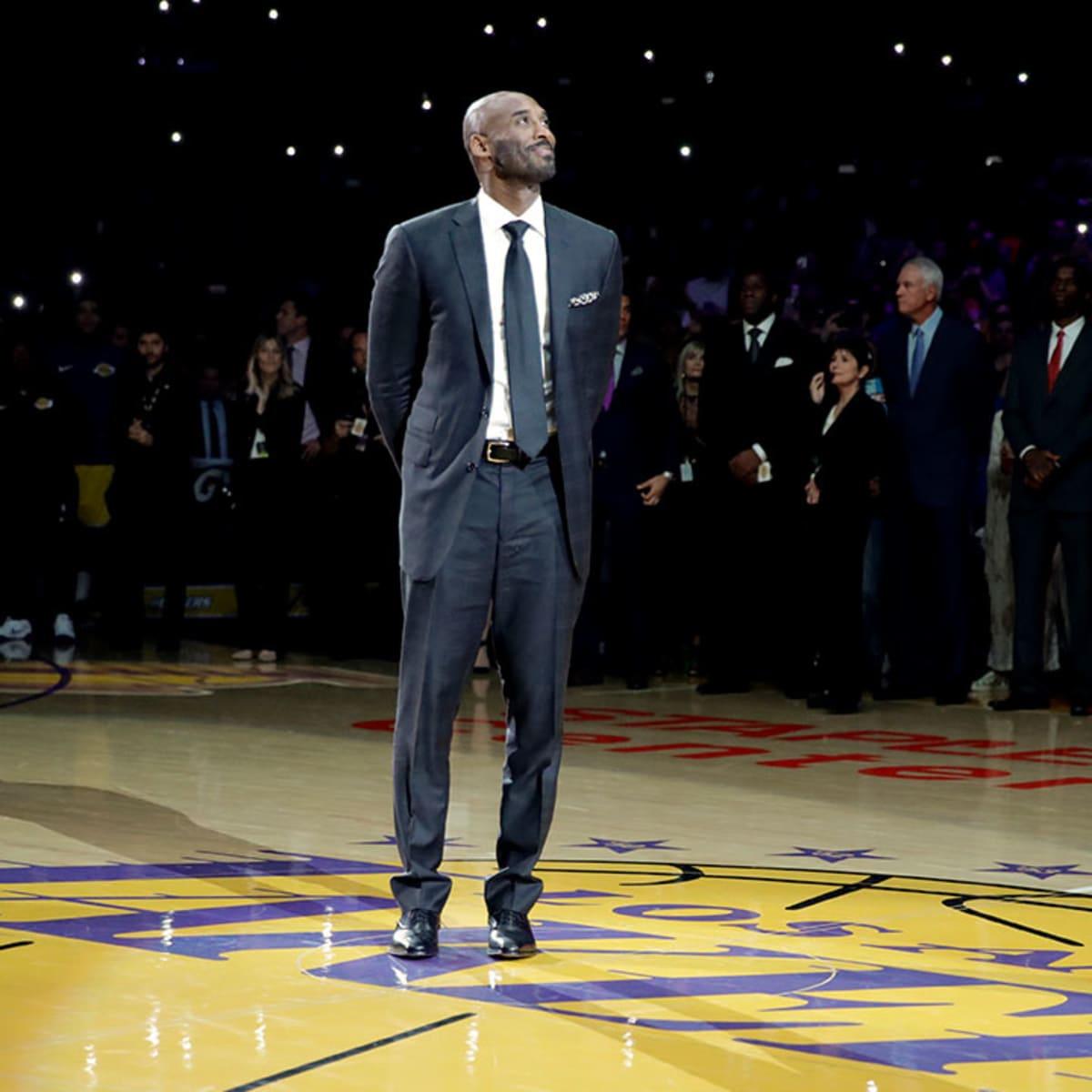 1200x1200 Lakers Retired Kobe Bryant's Jerseys Four Years Ago Today Lakers. News, Rumors, Videos, Schedule, Roster, Salaries And More