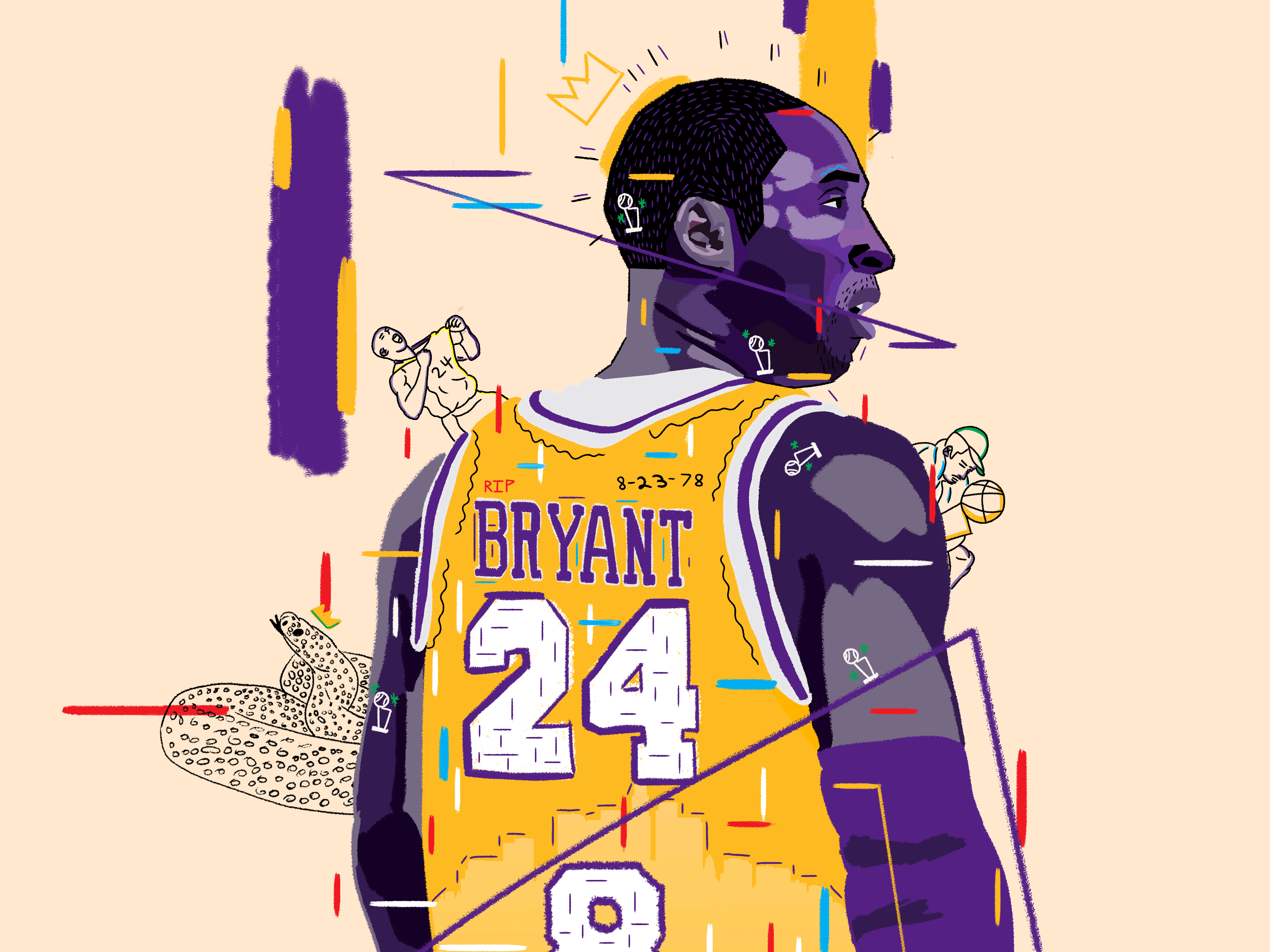 3400x2550 Kobe Bryant's birthday, Lakers remember his influence Angeles Times
