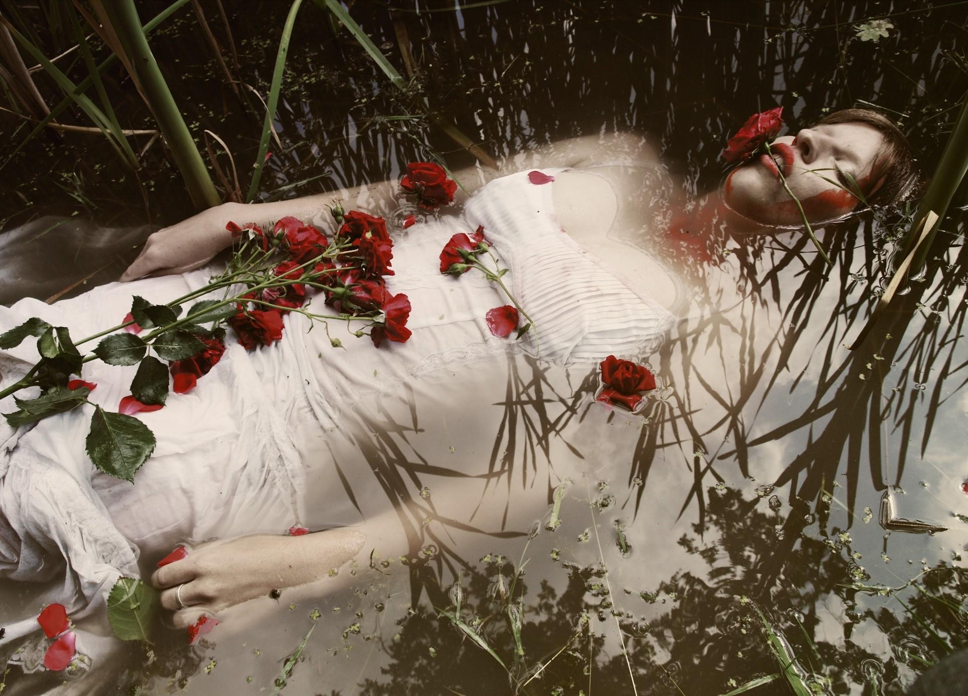 1927x1385 Where the Wild Roses Grow, Water, Roses Gallery HD Wallpaper