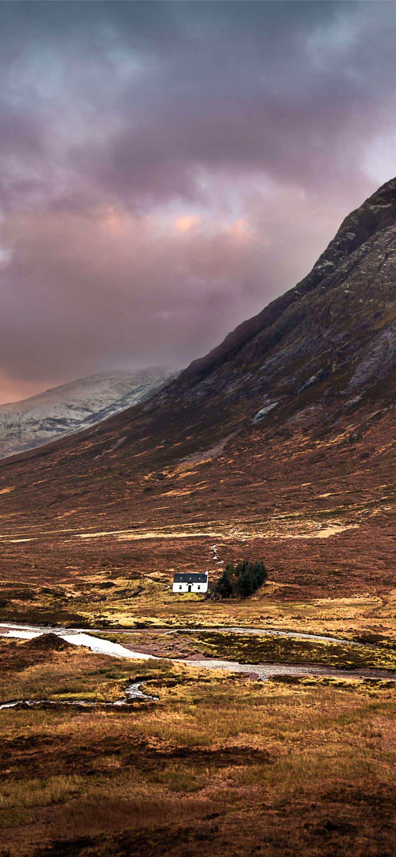 1284x2778 Buachaille Etive Mòr Scotland mountains sky cloud. iPhone Wallpaper Free Download