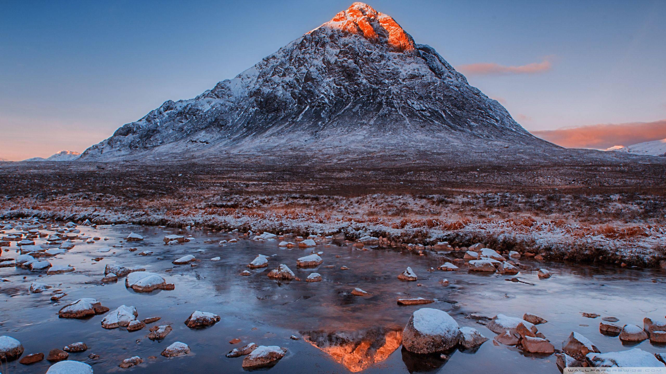 2560x1440 Download Scotland Mountain Orange Peak Wallpaper