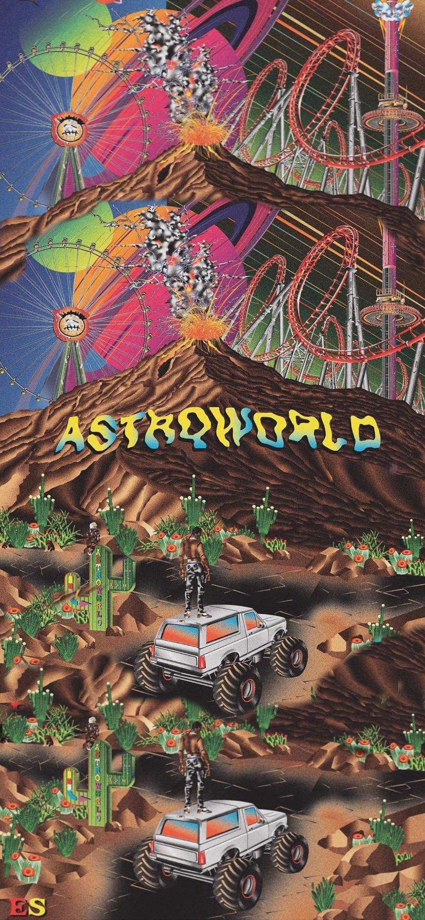 828x1792 ASTROWORLD TRAVIS SCOTT IPHONE XR WALLPAPER