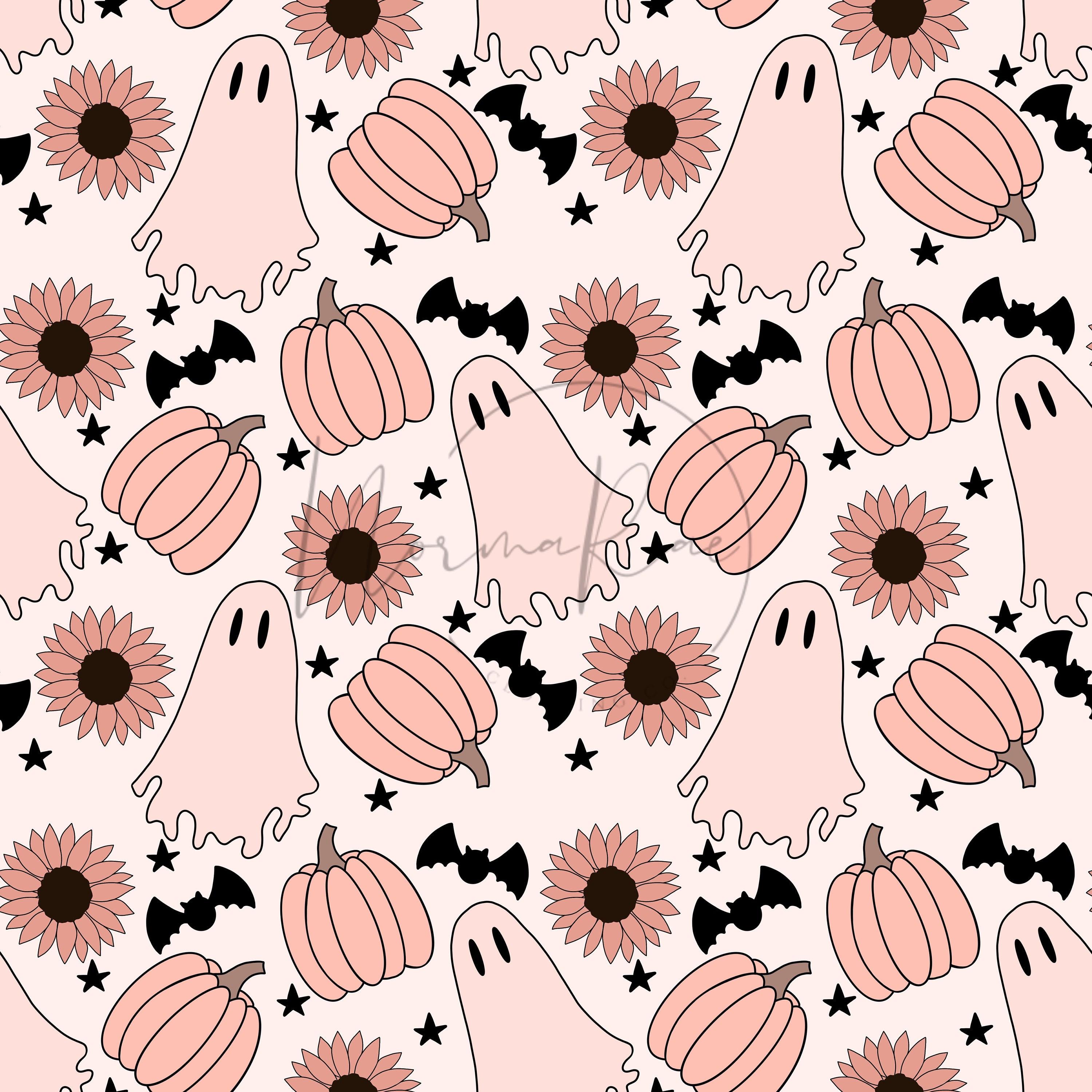 3000x3000 Pink Halloween Seamless Pattern
