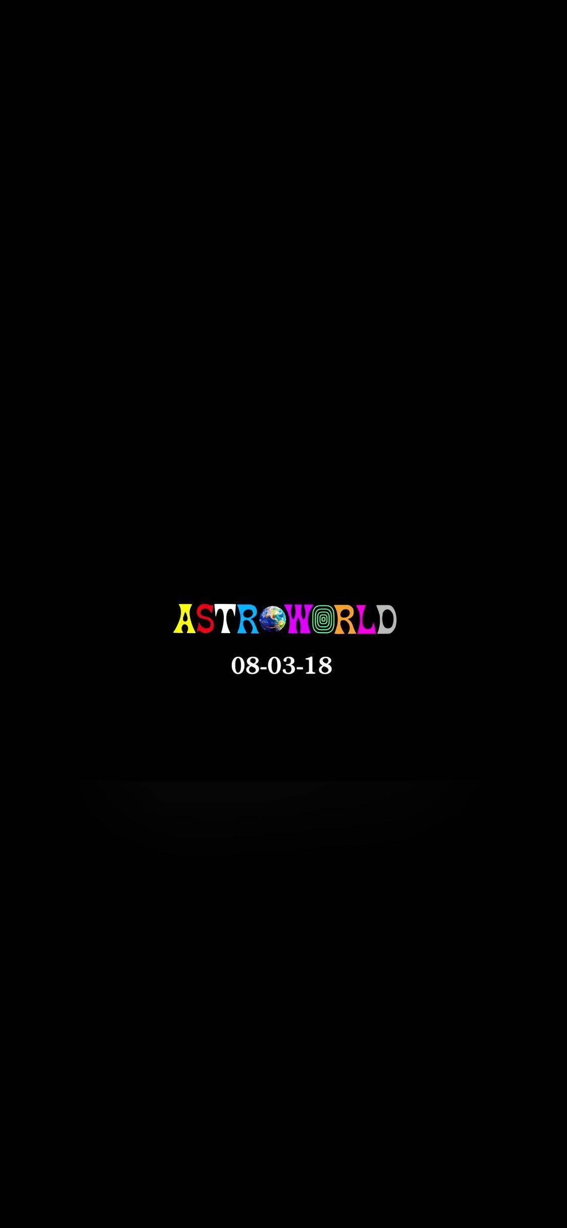 1125x2436 Download Travis Scott Astroworld Concert Date Background Wallpaper