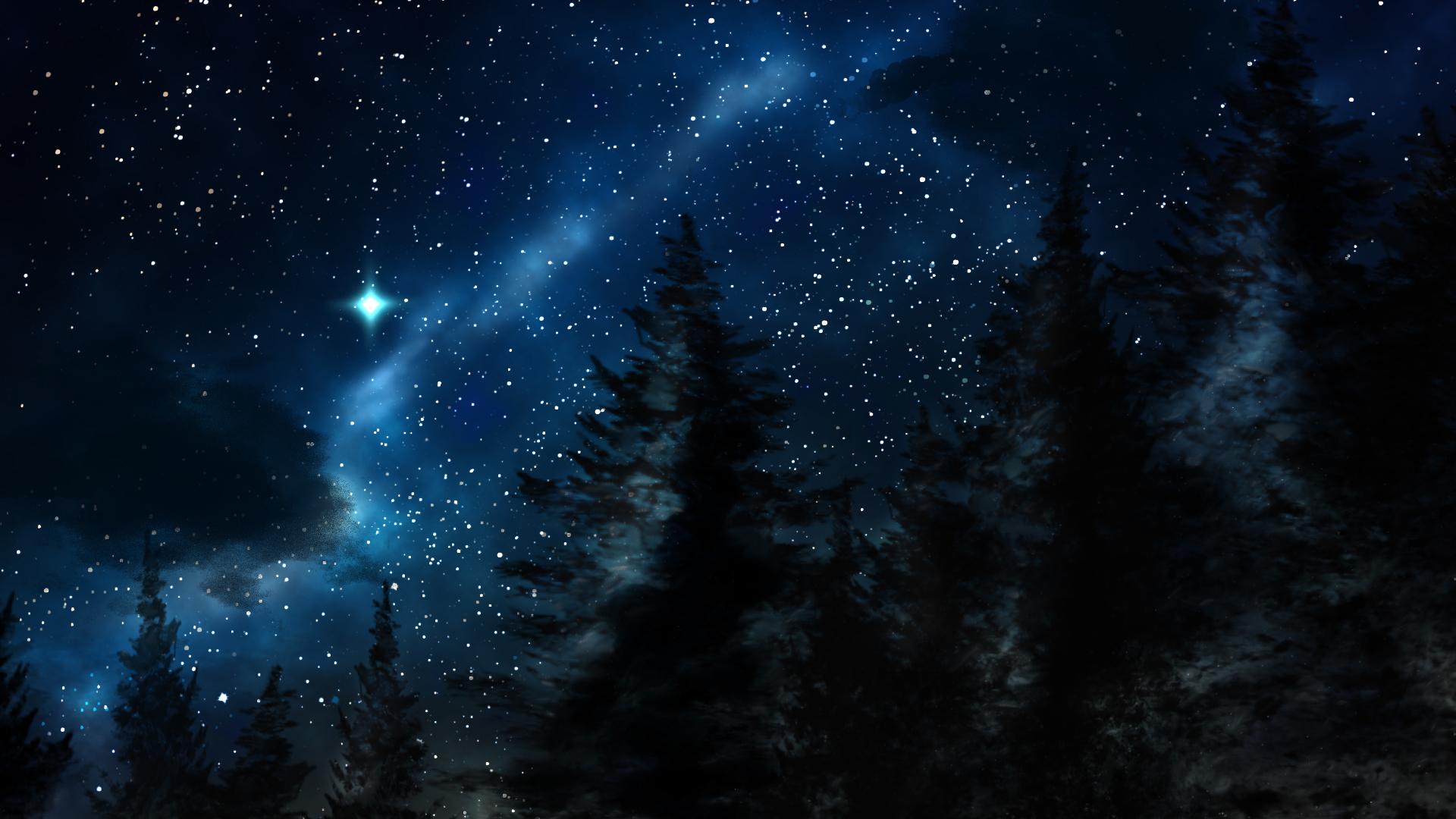 1920x1080 Starry Sky HD Wallpaper and Background