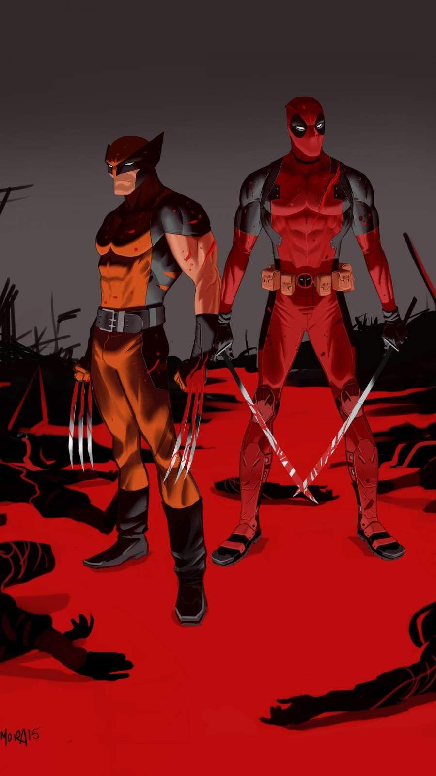 900x1600 Wolverine and Deadpool iPhone Wallpaper