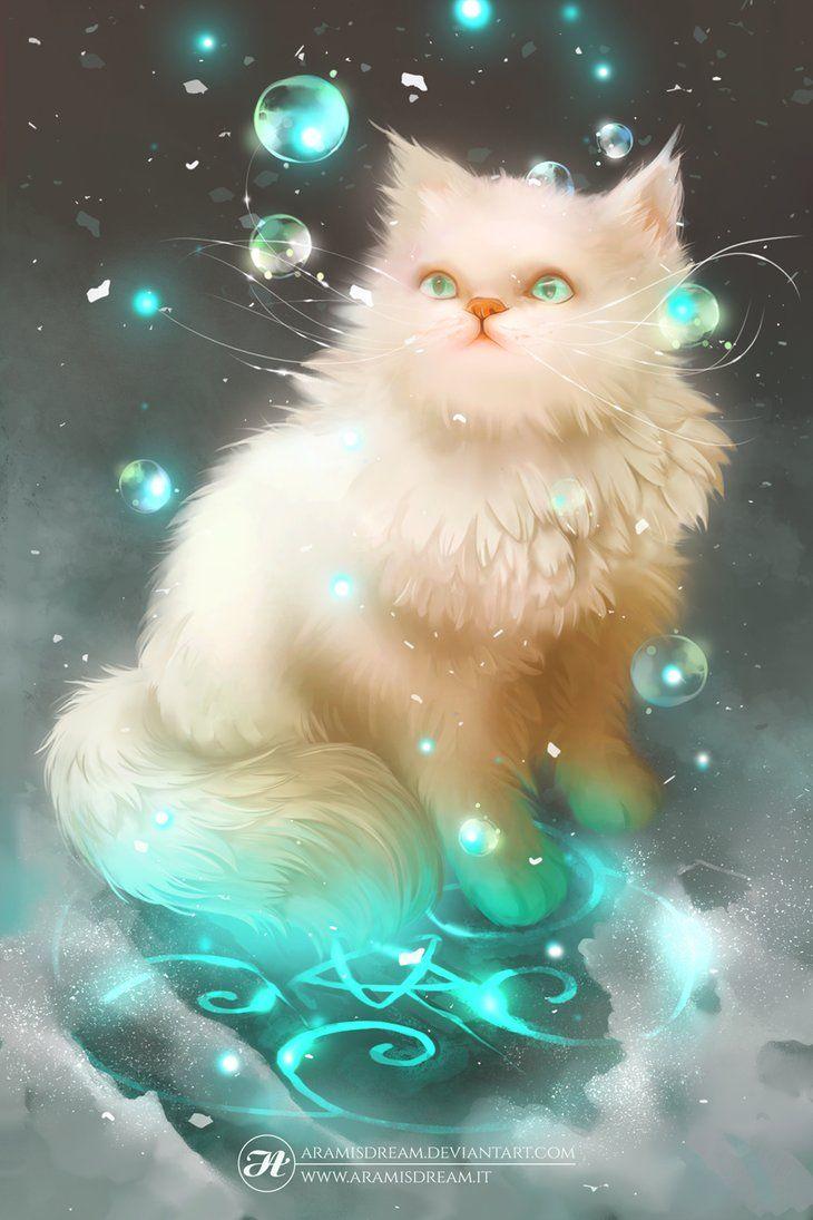 730x1095 The Winter Guardian by Aramisdream. Cute animal drawings, Cute cats, Cute cartoon animals