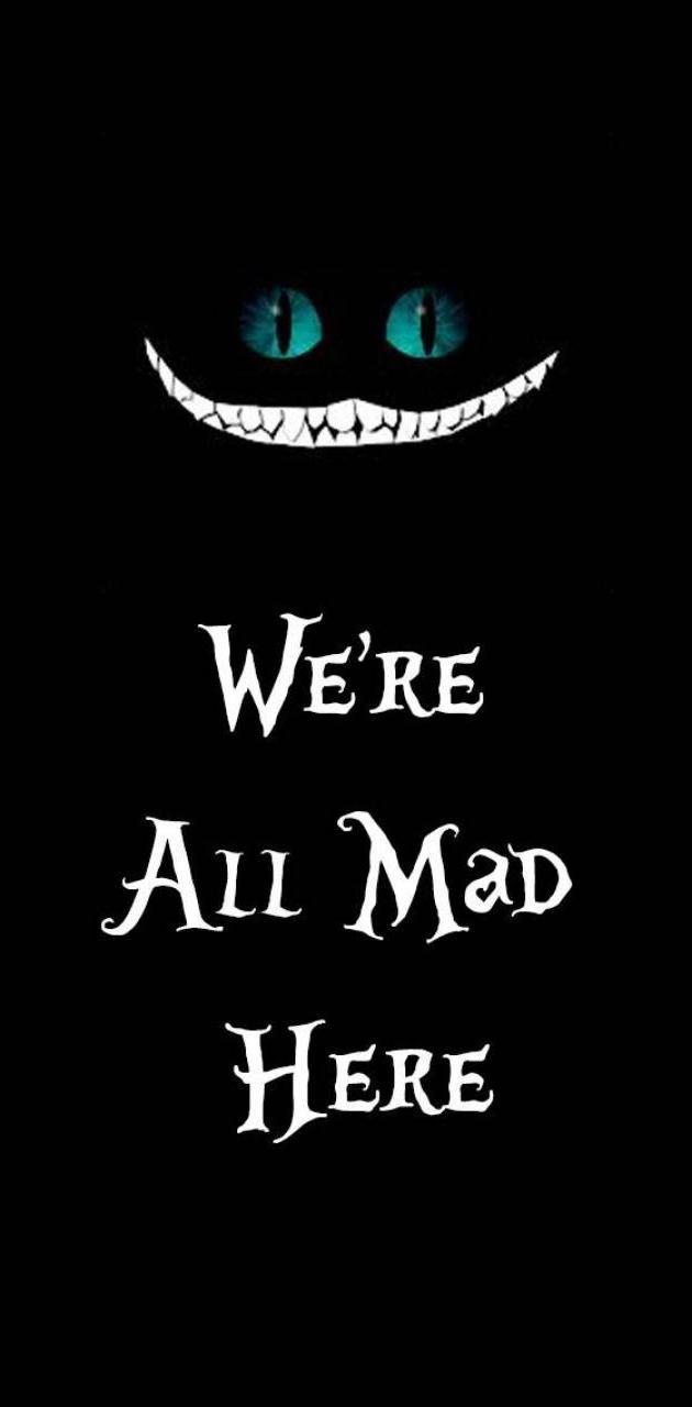630x1280 Cheshire cat wallpaper
