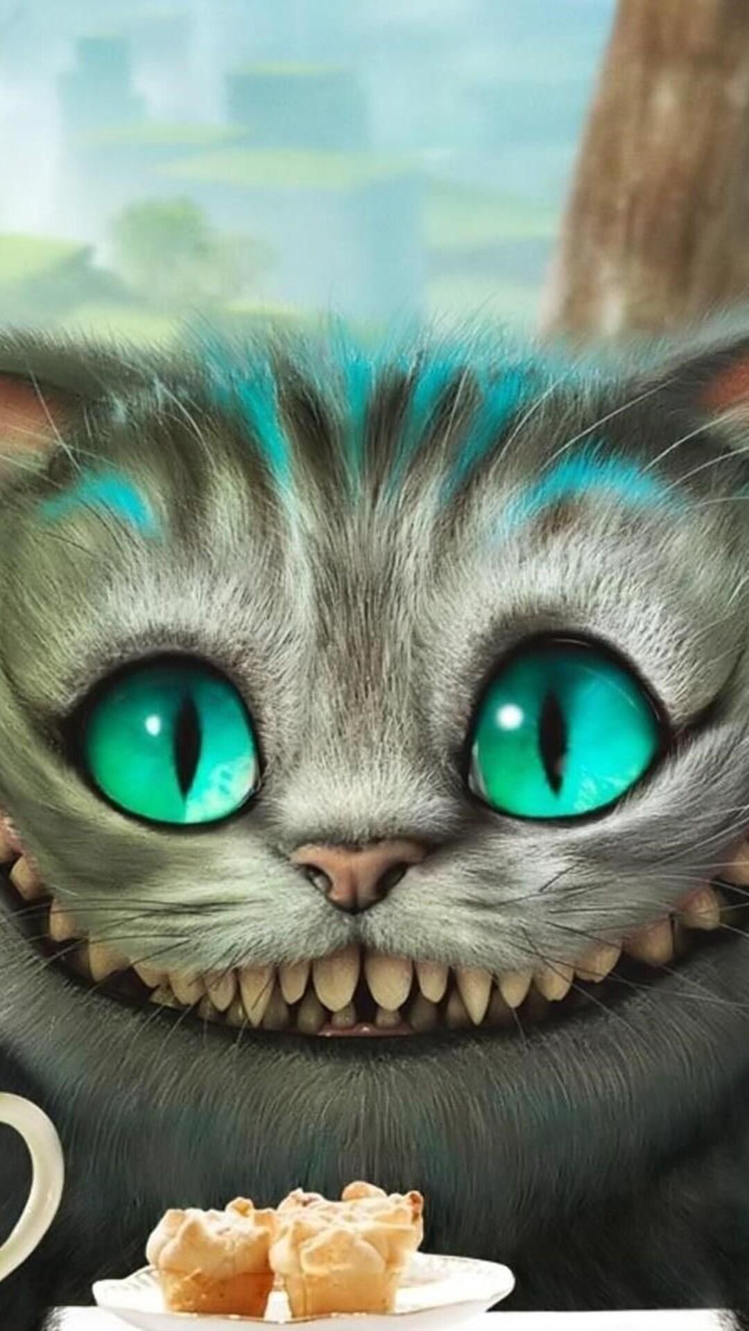 1080x1920 Cheshire Cat Alice in Wonderland iPhone 6s, 6 Plus, Pixel xl , One Plus 3t, 5 HD 4k Wallpaper, Image, Background, Photo and Picture