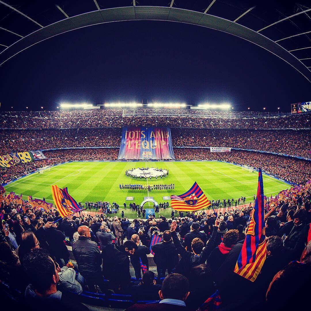 1080x1080 FC Barcelona Soccer Clubs Soccer Camp Nou Champions League Wallpaper:1080x1080