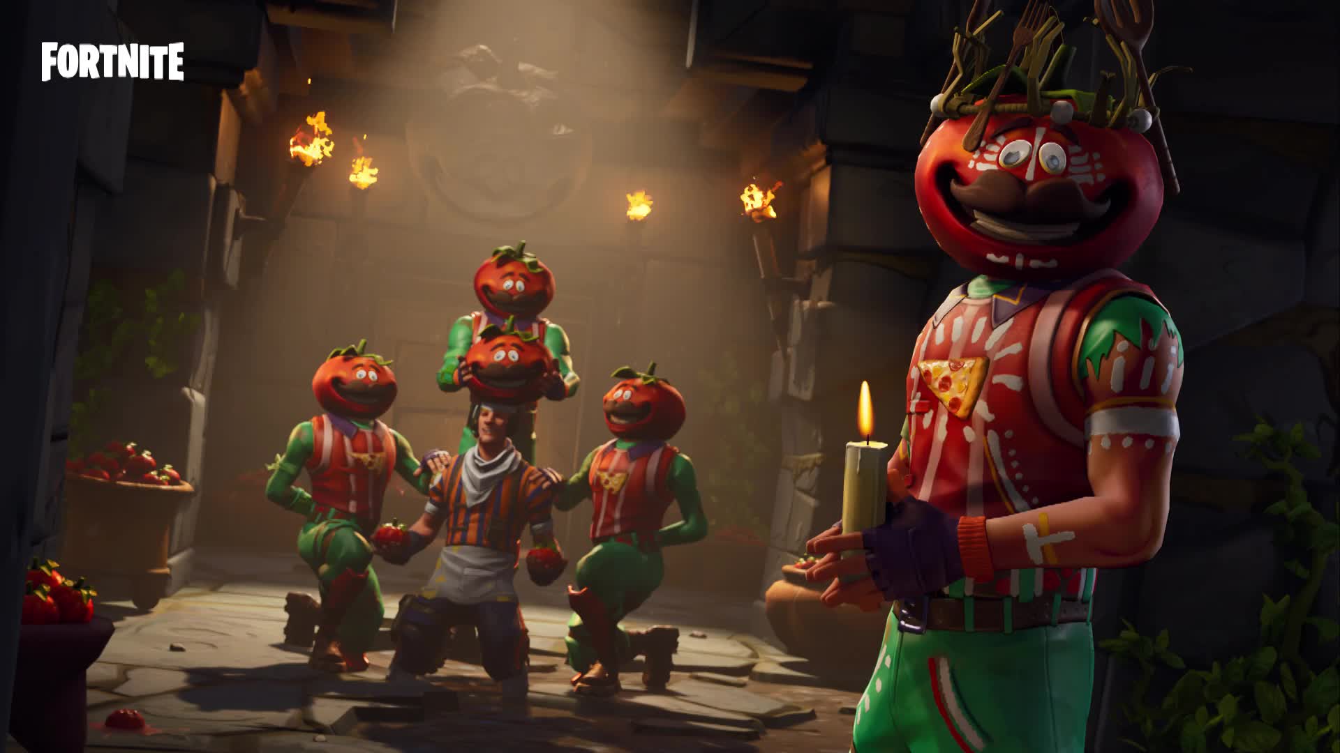 1920x1080 Fortnite Tomato Temple Game Live Wallpaper
