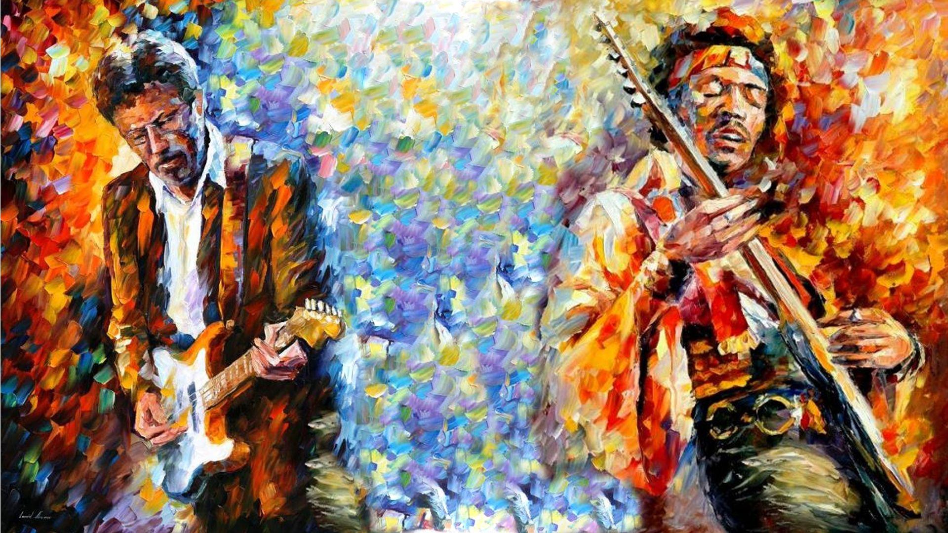 1920x1080 Jimi Hendrix Clapton Wallpaper