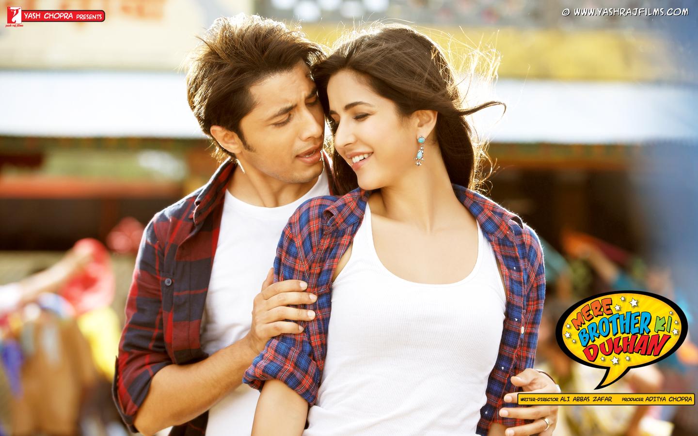 1440x900 Ali Zafar with Katrina Kaif & Imran Khan in 'Mere Brother Ki Dulhan' ( Wallpaper)