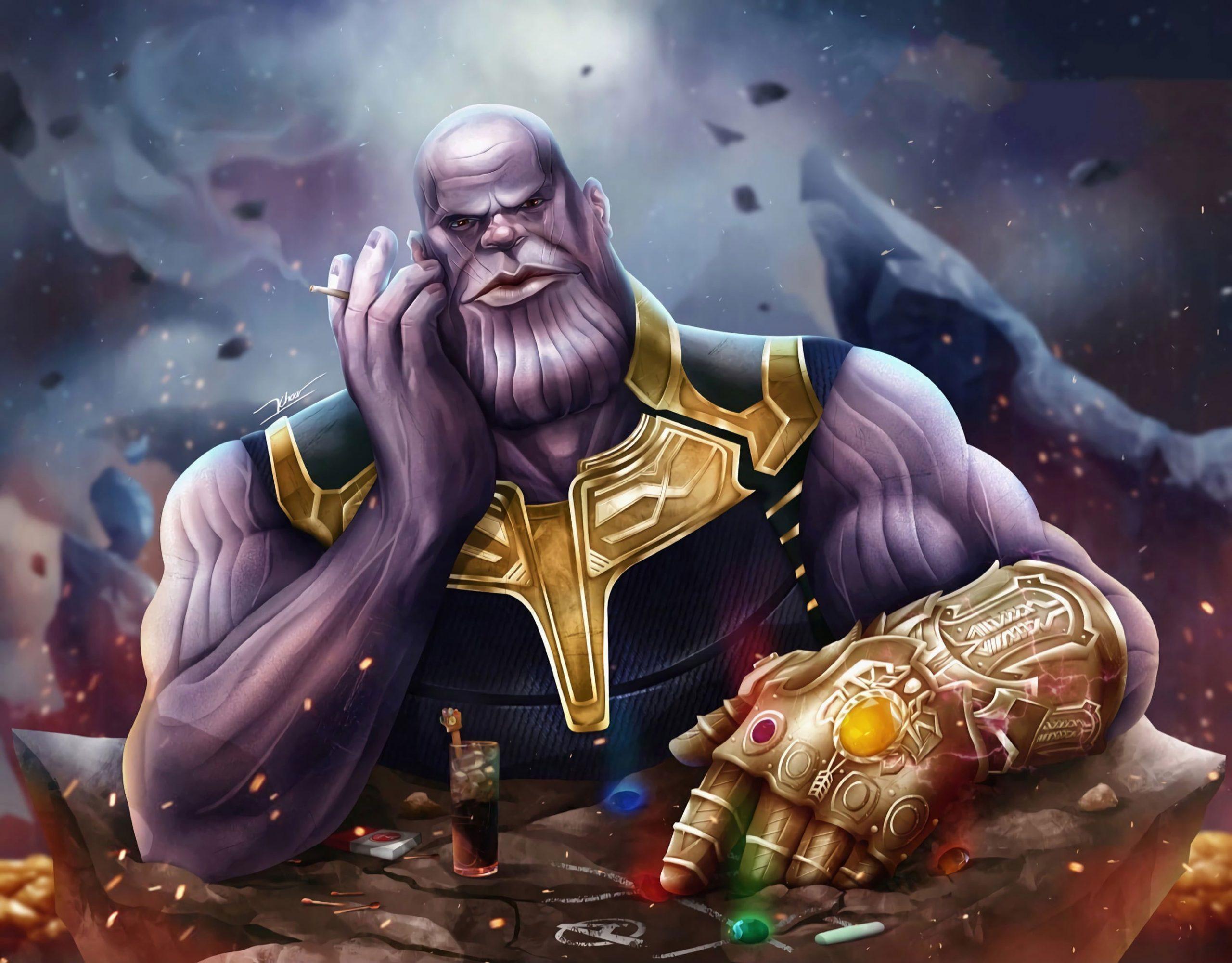 2560x2000 Wallpaper Comics, Thanos, Infinity Gauntlet, Marvel Comics