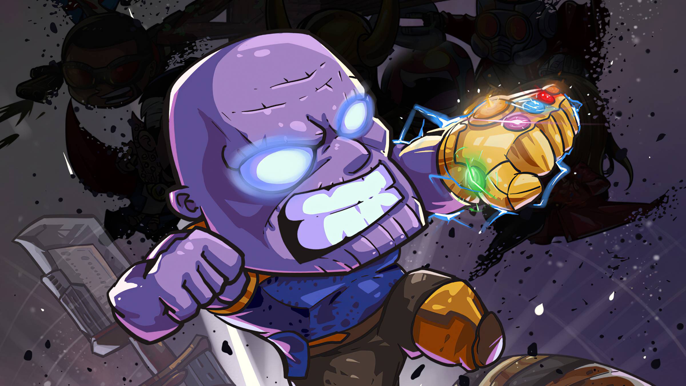2400x1350 Thanos Marvel Comic Art Wallpaper, HD Superheroes 4K Wallpaper, Image, Photo and Background