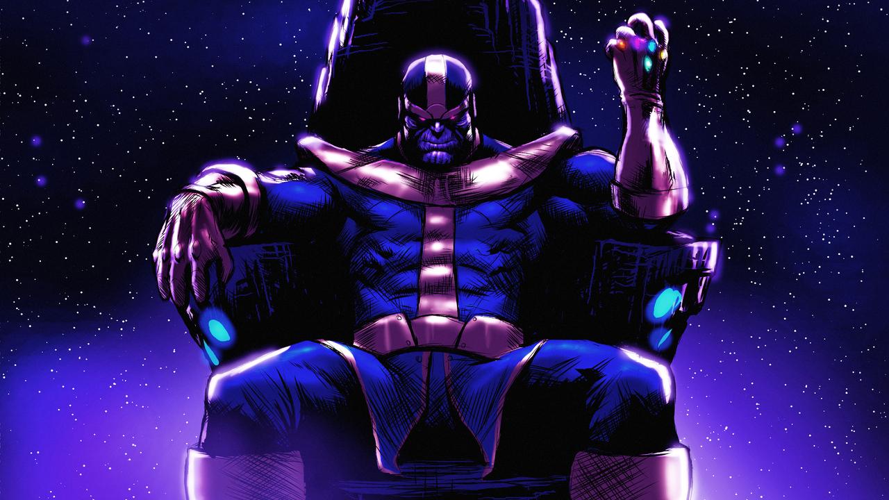 1280x720 Thanos On His Throne 720P HD 4k Wallpaper, Image, Background, Photo and Picture