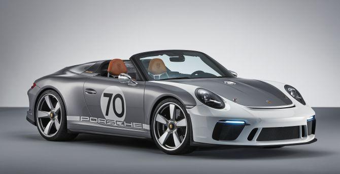 670x344 Wallpaper porsche 911 speedster concept, sports car desktop wallpaper, HD image, picture, background, 0f6e25