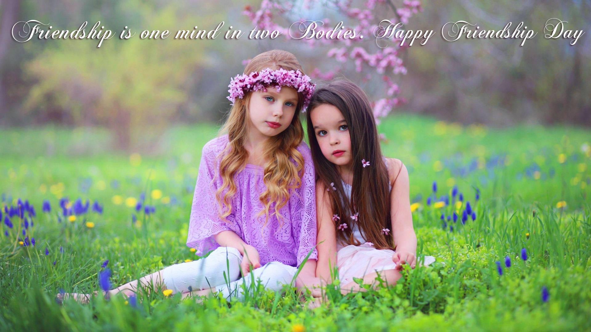 1920x1080 Download Cute Young Girl Best Friends Wallpaper