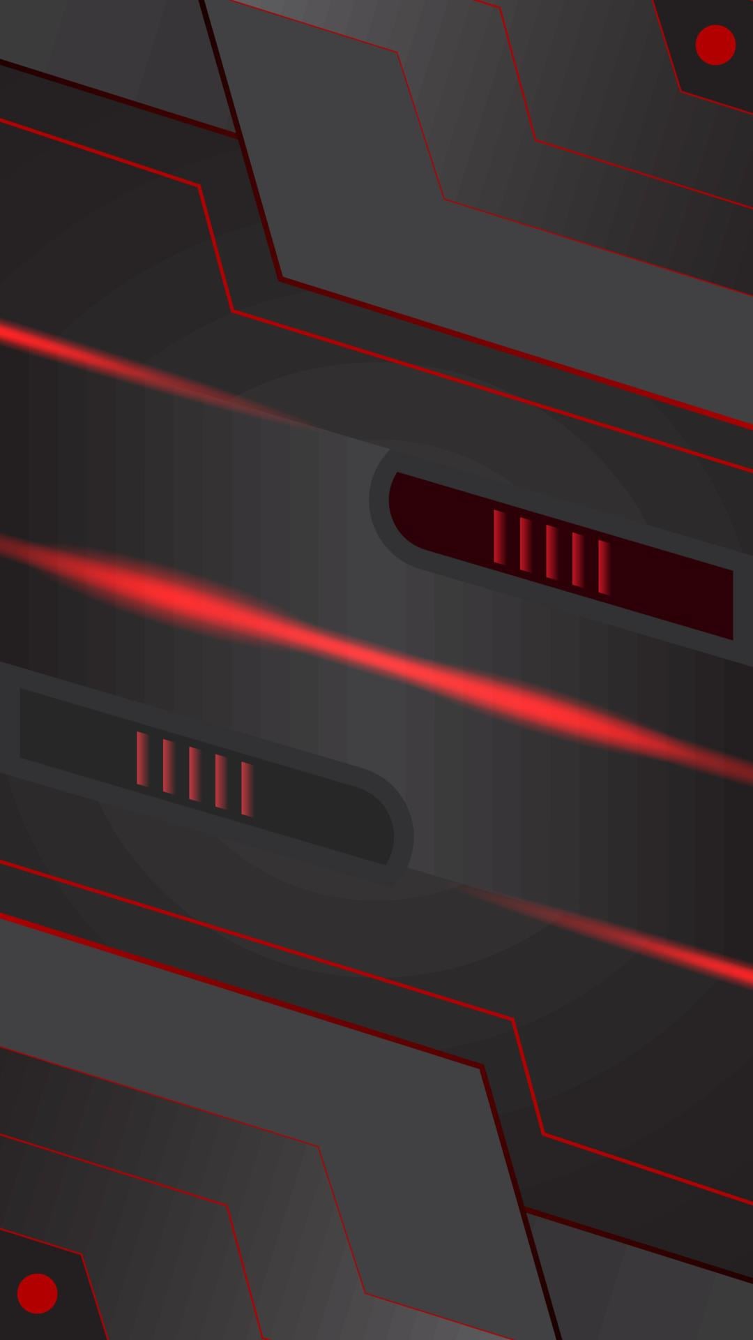 1080x1920 Phone wallpaper with Digital black and red art design with dark 4k style