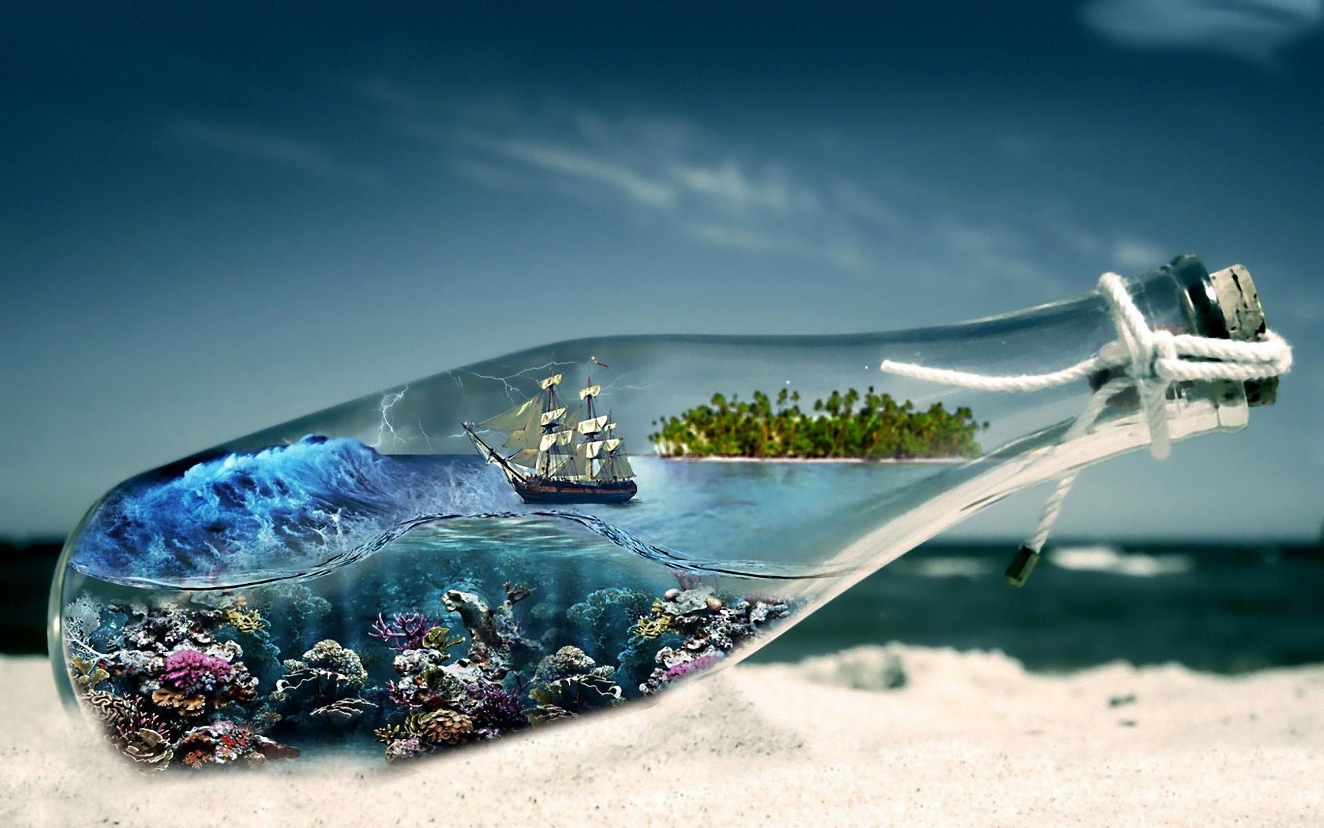1920x1200 Full HD abstract sea sailing ships ship wallpaper