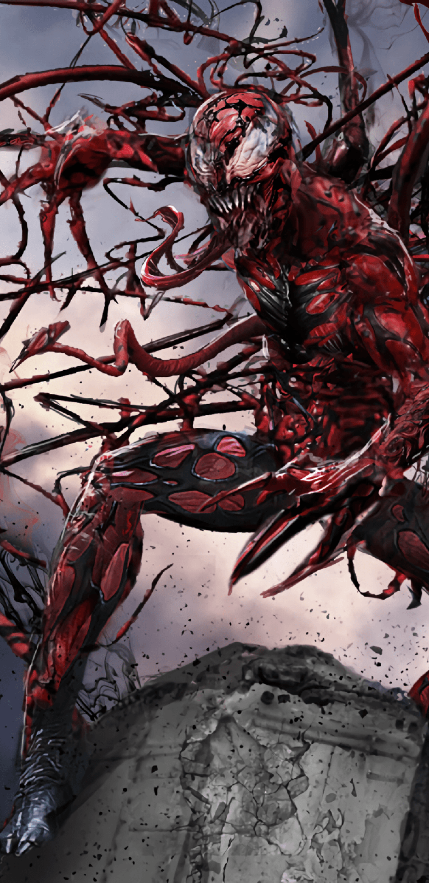 1440x2960 Download 1440x2960 Carnage, Marvel, Comics, Artwork Wallpaper