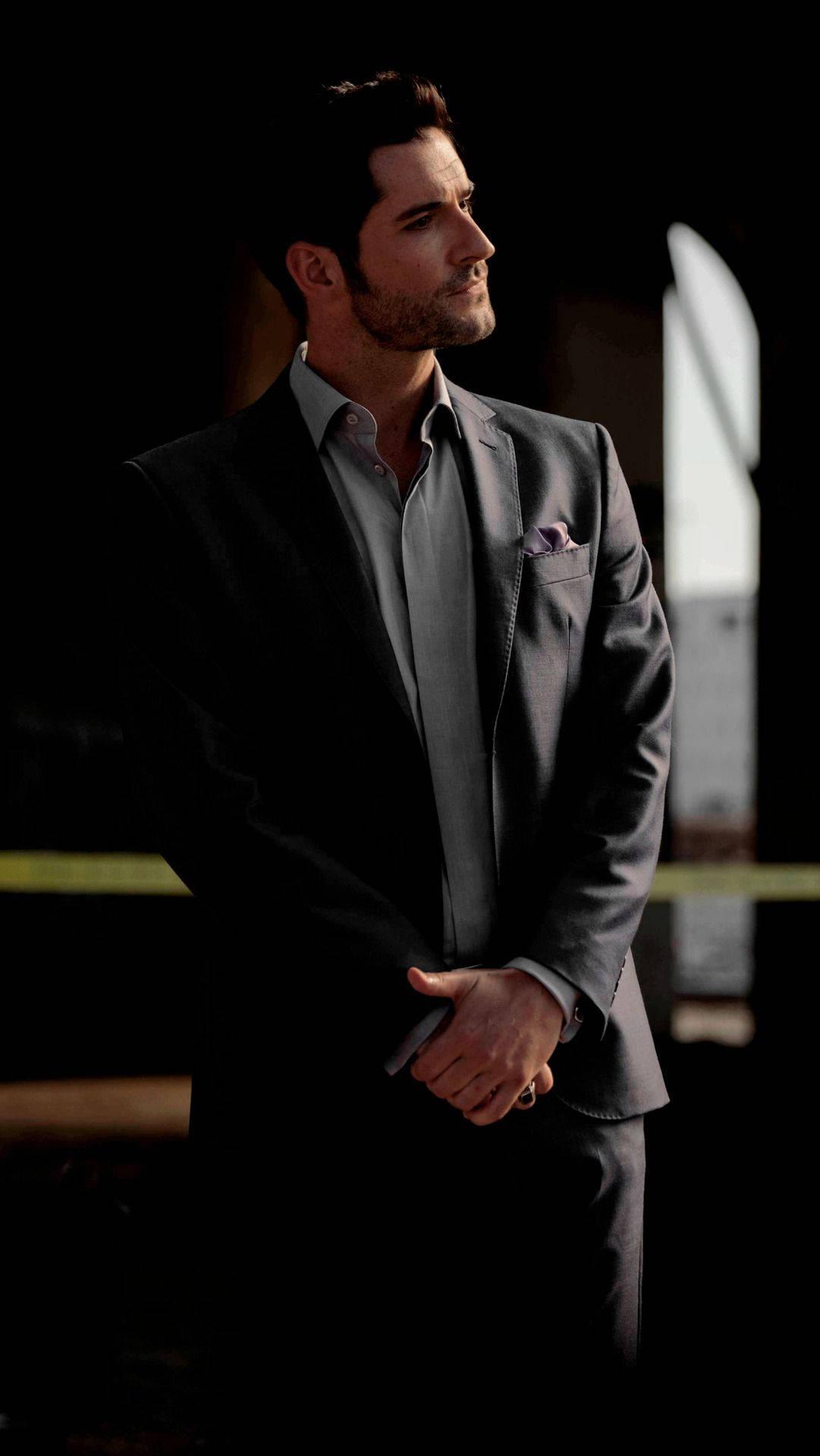1081x1920 Download Lucifer At Crime Scene Wallpaper