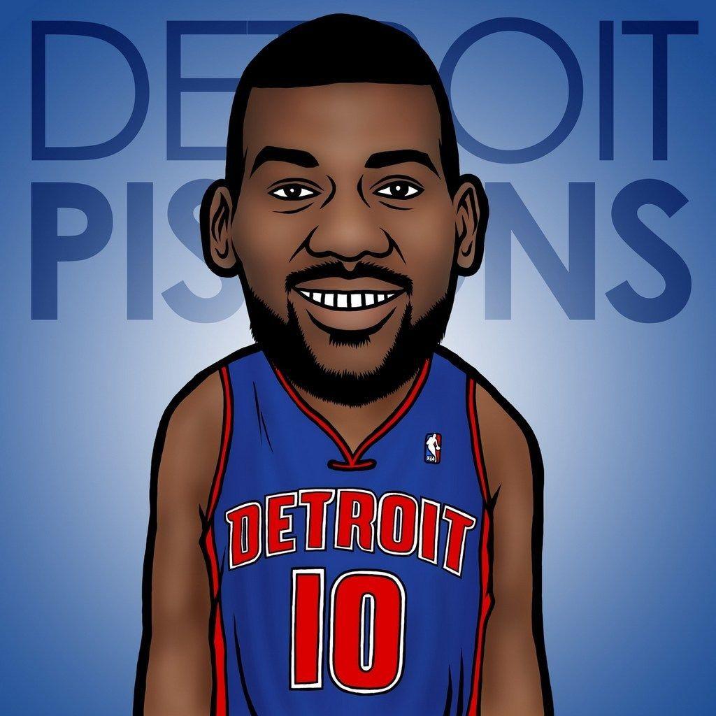 1024x1024 NBA Cartoon Wallpaper