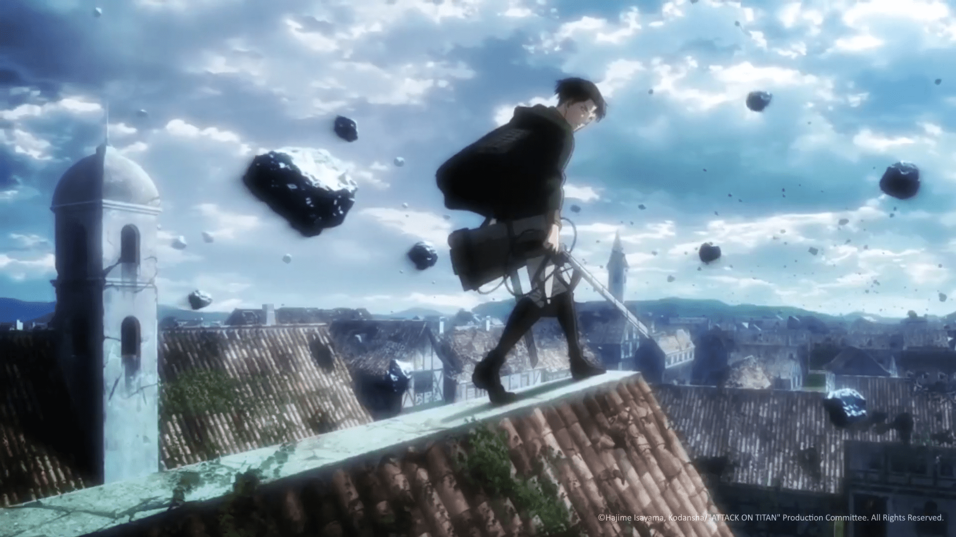1920x1080 Guys I can't understand where did those houses came from to out of shiganshina district
