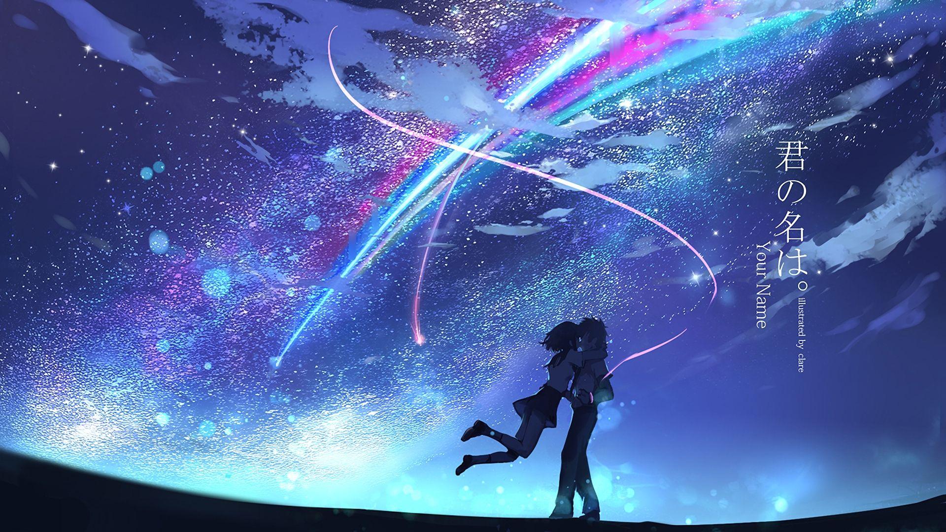 1920x1080 Latest Kimi No Na Wa HD Wallpaper FULL HD 1080p For PC Background. Anime estético, 1366x768 wallpaper hd, Fondo de pantalla de anime