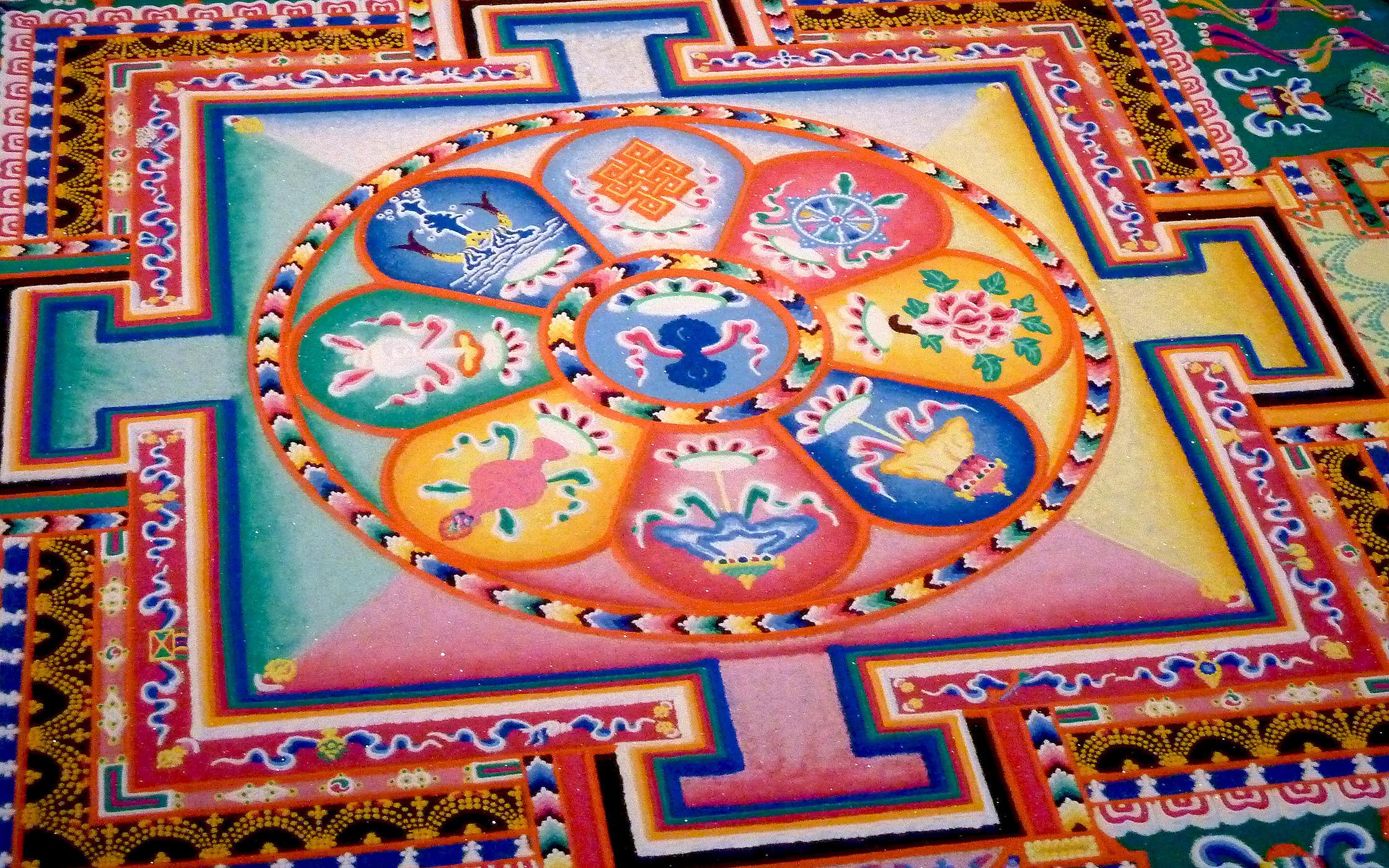 2240x1400 Hadley Ives Desktops (Autumn Leaves). Tibetan Mandala, Tibetan Art, Mandala