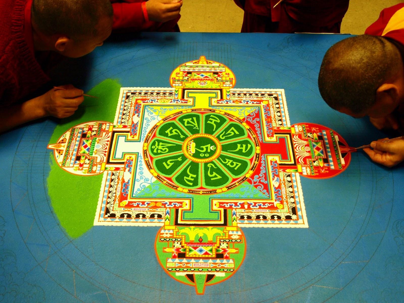 1600x1200 mandala sand art design