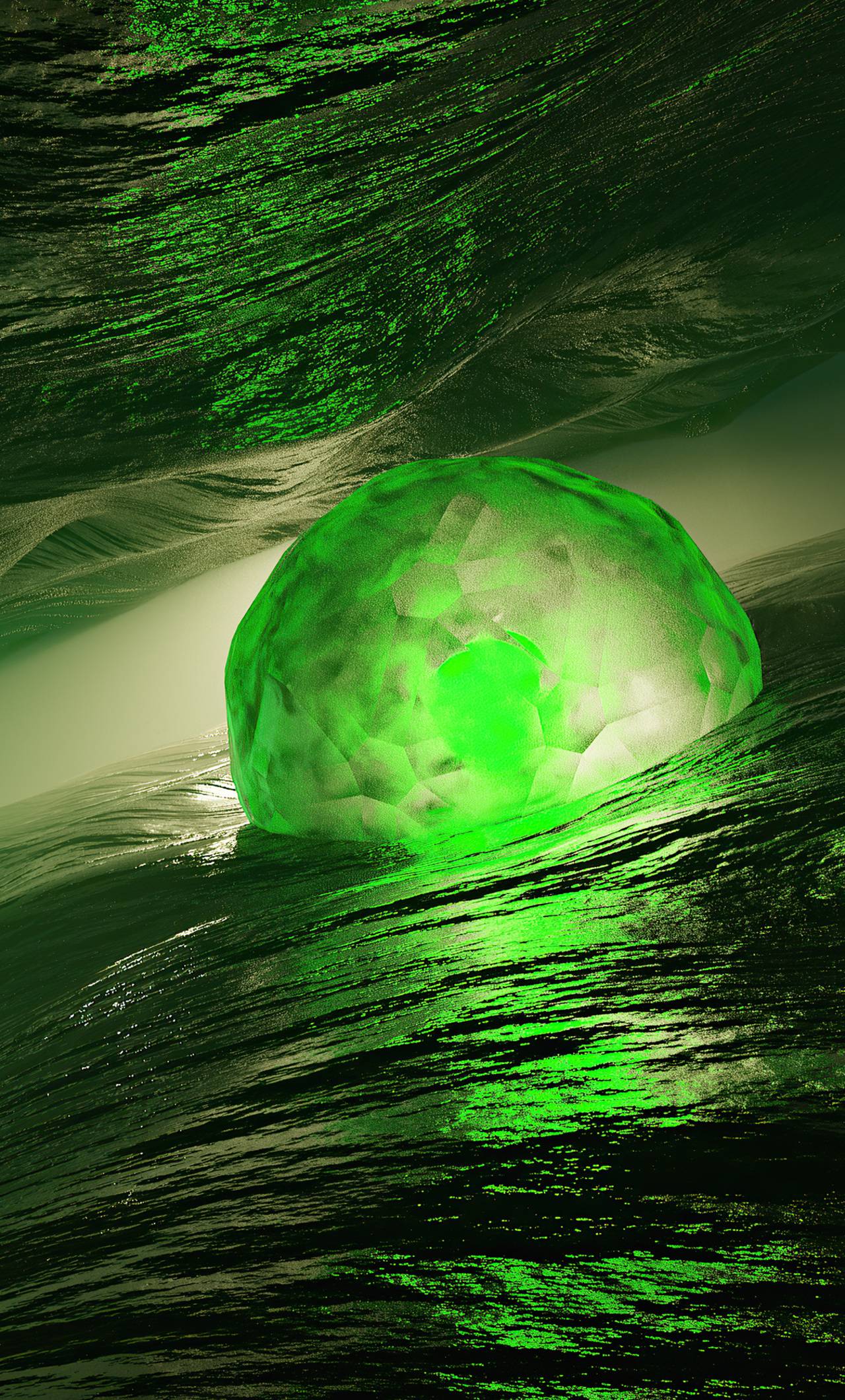 1280x2120 Green Space Planet Blended 4k iPhone HD 4k Wallpaper, Image, Background, Photo and Picture