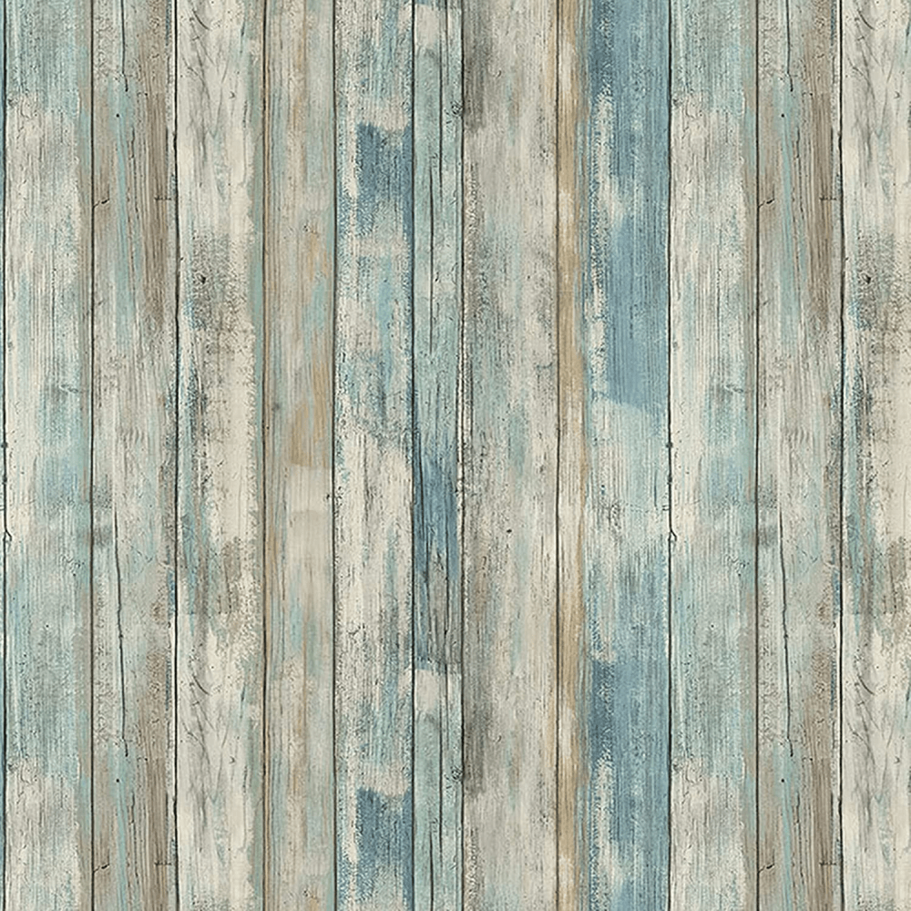 1000x1000 Wood Wallpaper Rustic Distressed 17.7''×236'', Blue