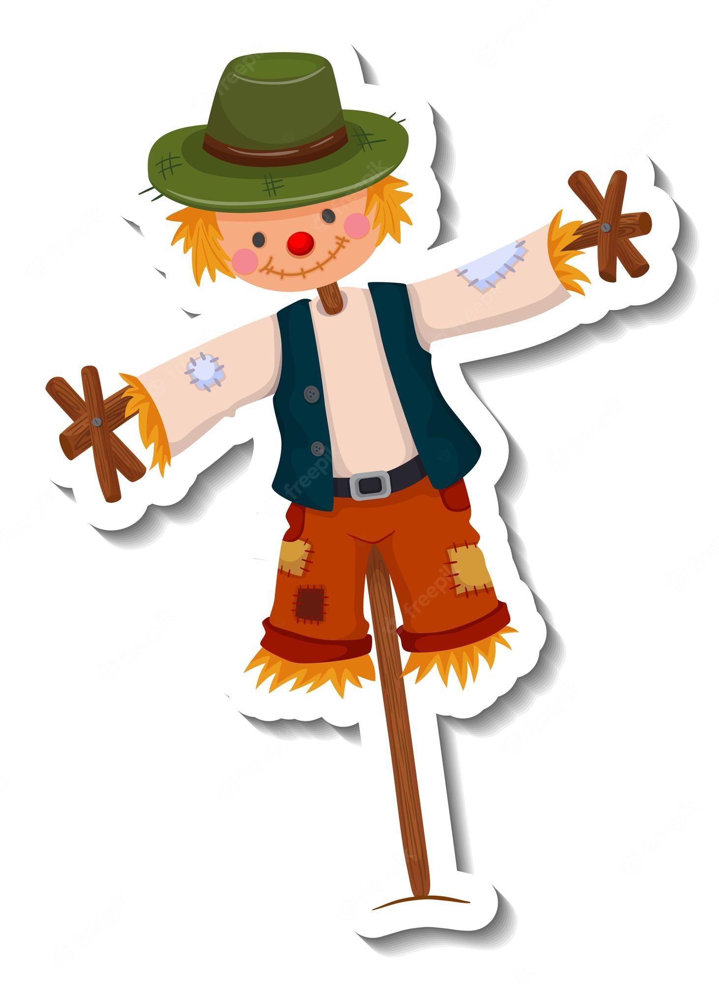 1462x2000 Cute Scarecrow Image