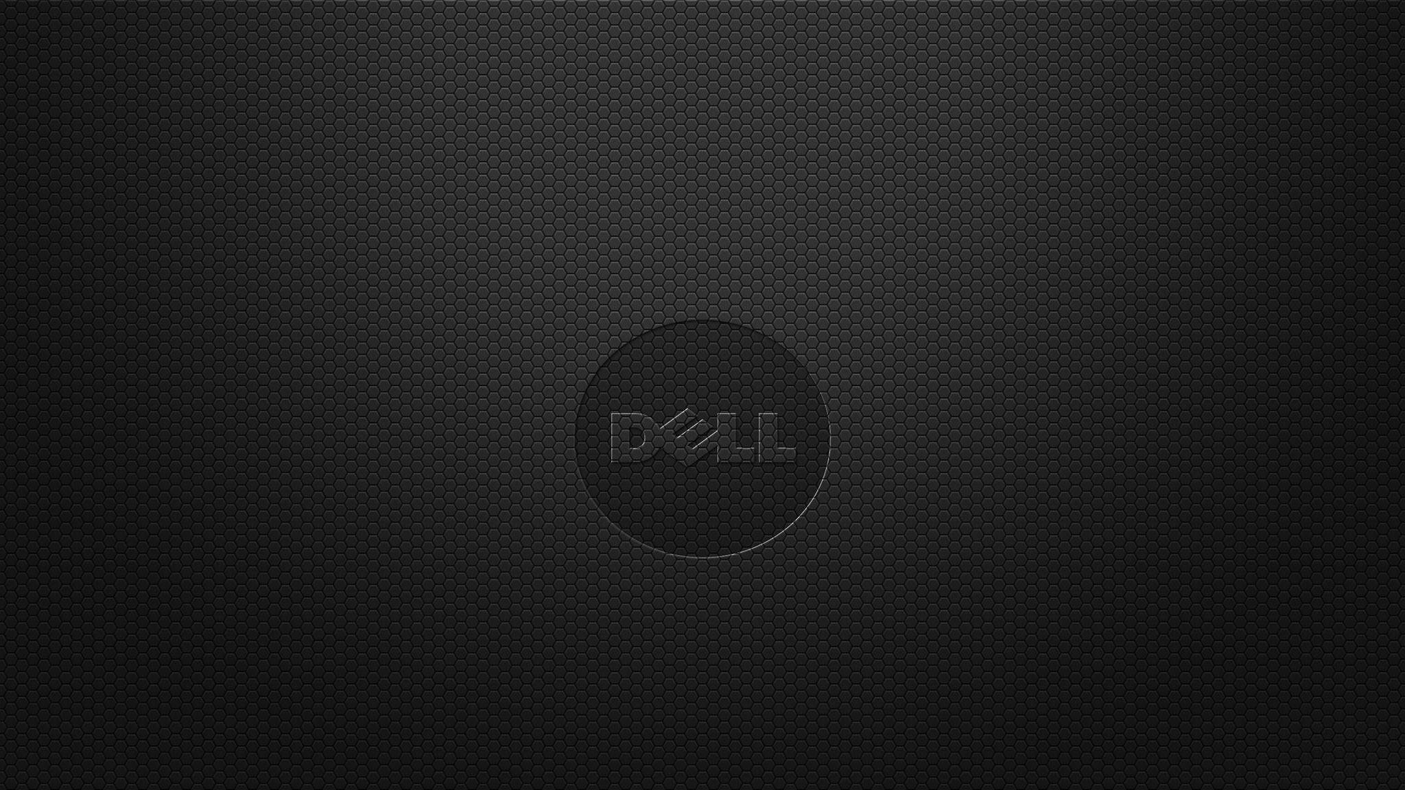 2048x1152 Wallpaper / Dell, logo, digital art, minimalism, texture free download