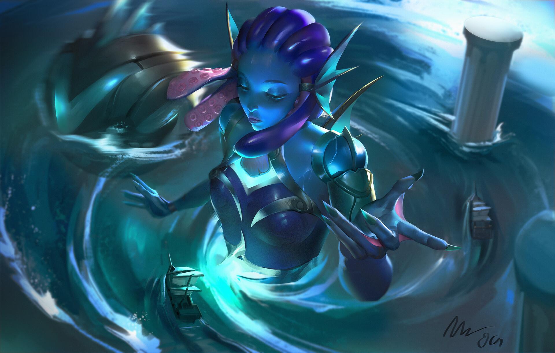 1920x1221 Atlantean Orianna (Fan Splash Art), Orianna (League Of Legends) Gallery HD Wallpaper