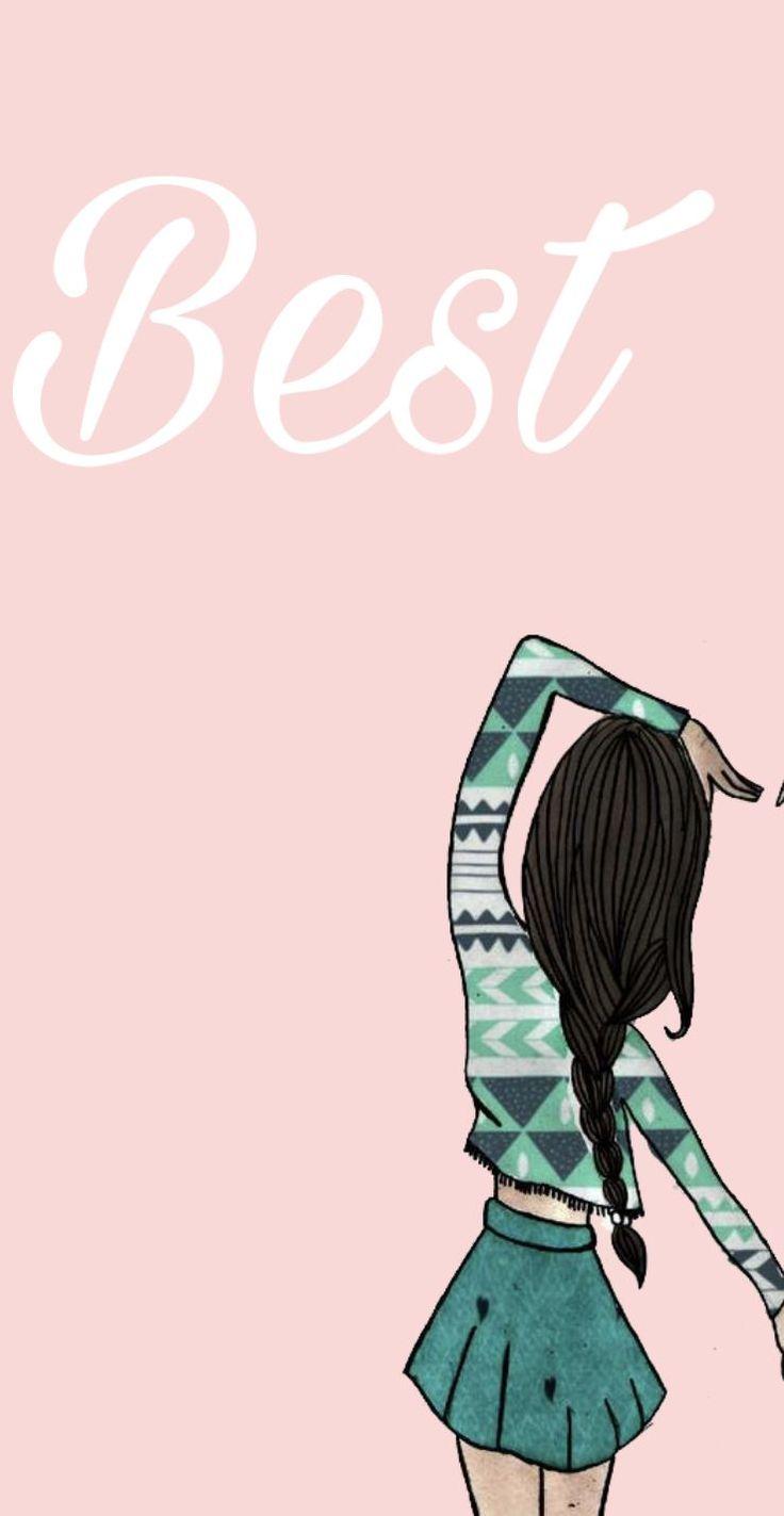 736x1423 Best friend wallpaper, Best friends cartoon, Friends wallpaper