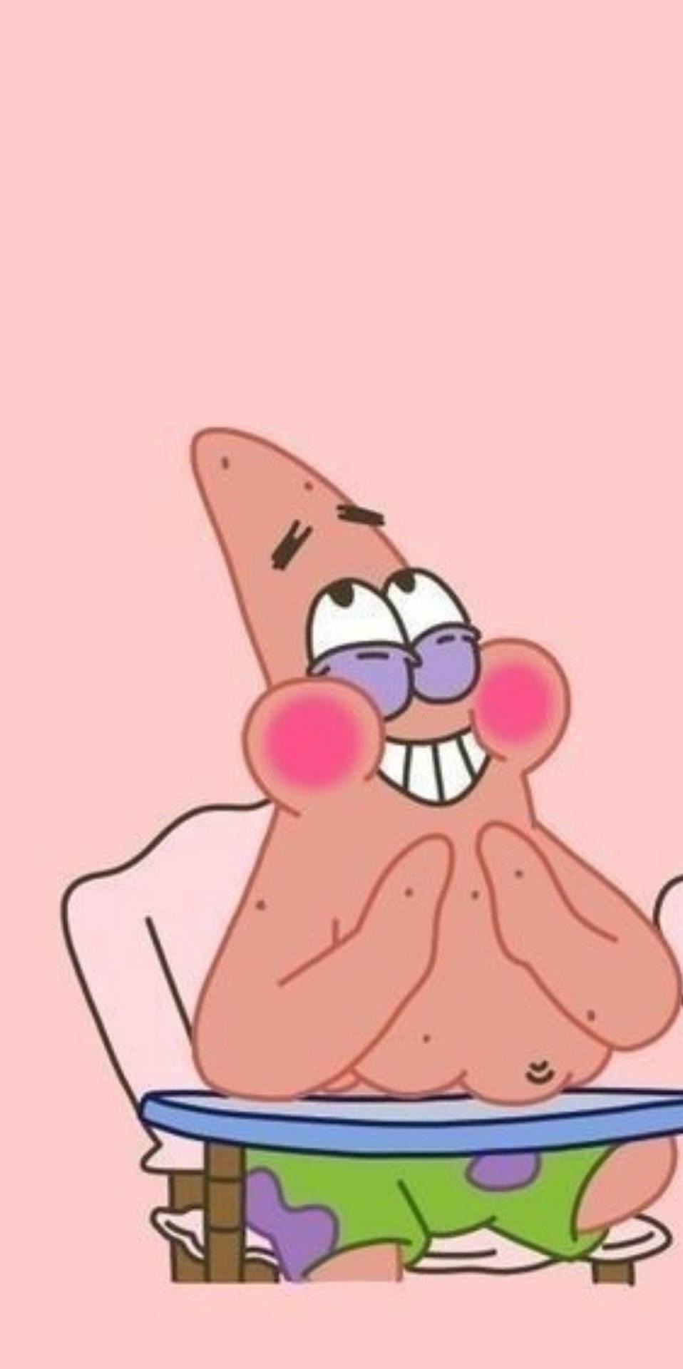 958x1920 Download Matching Bff Laughing Patrick And Spongebob Wallpaper