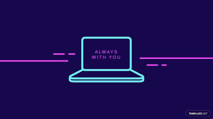 880x495 Neon Laptop Wallpaper, Illustrator, JPG, PNG, SVG