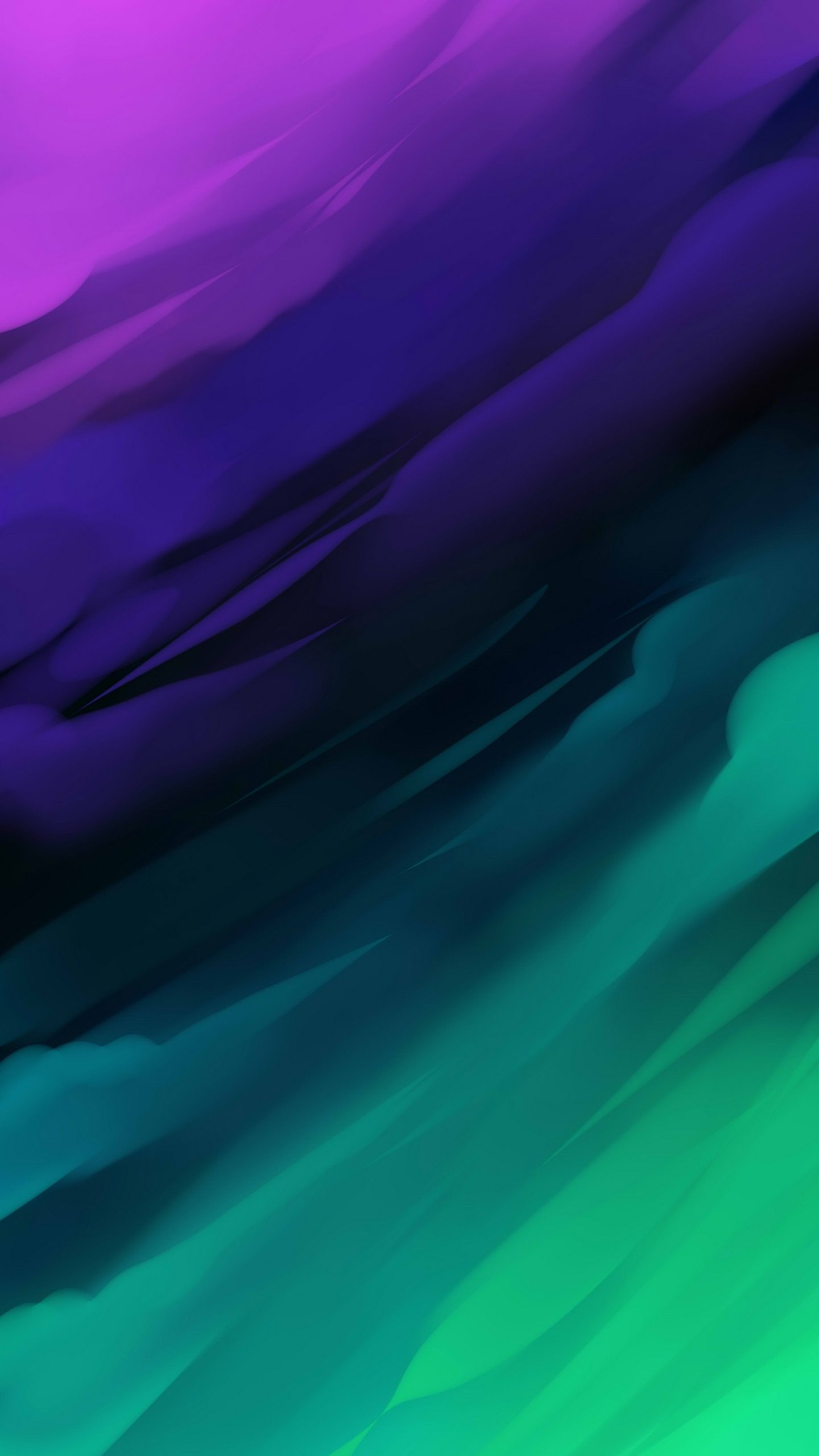 1440x2560 Green And Purple Ombre Wallpaper