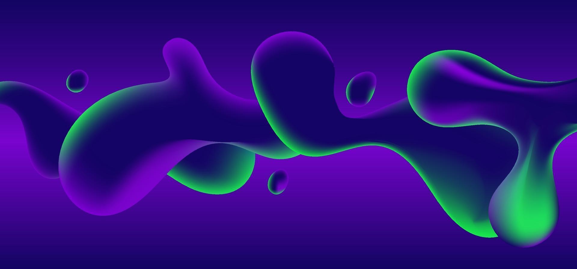 1920x896 Abstract blue, green and purple gradient color liquid wavy shapes futuristic banner design background