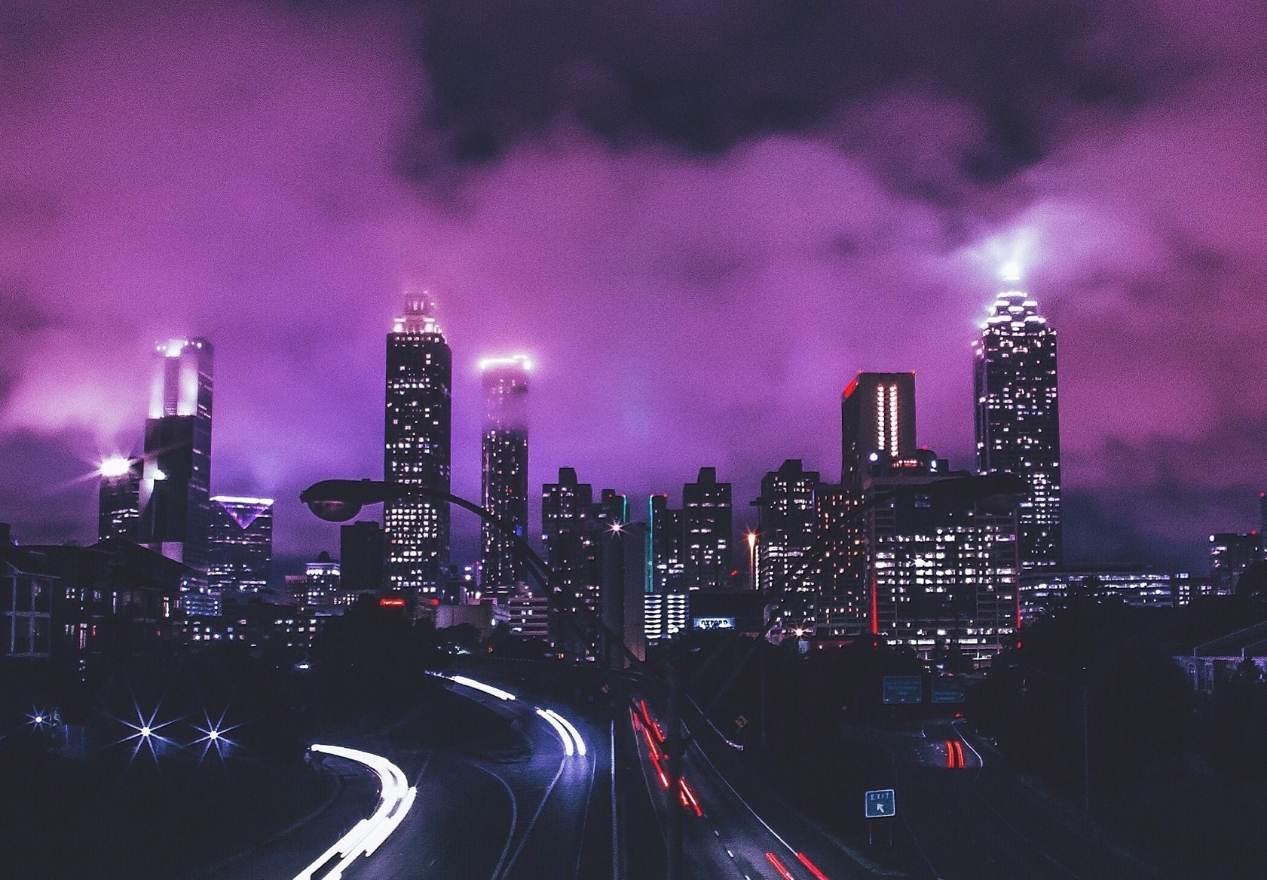 Purple City Desktop Wallpapers - Top Free Purple City Desktop ...