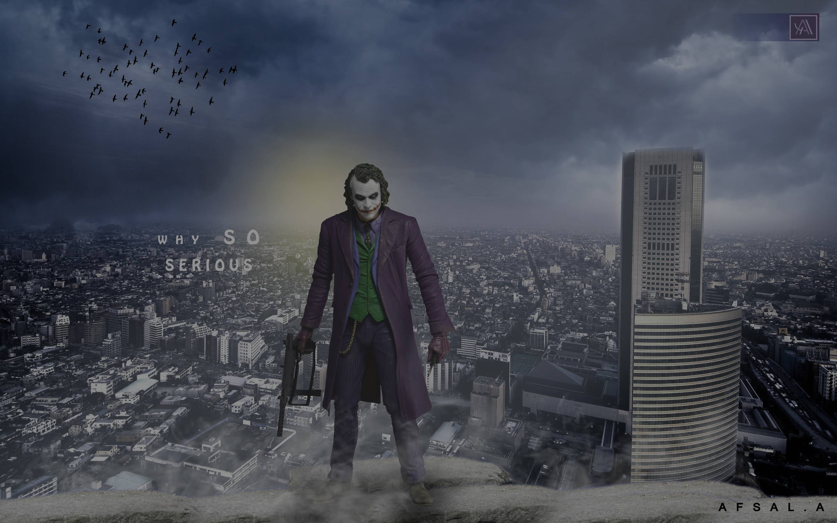 2880x1800 Joker In Gotham City Laptop Full HD 1080P HD 4k Wallpaper, Image, Background, Photo and Picture