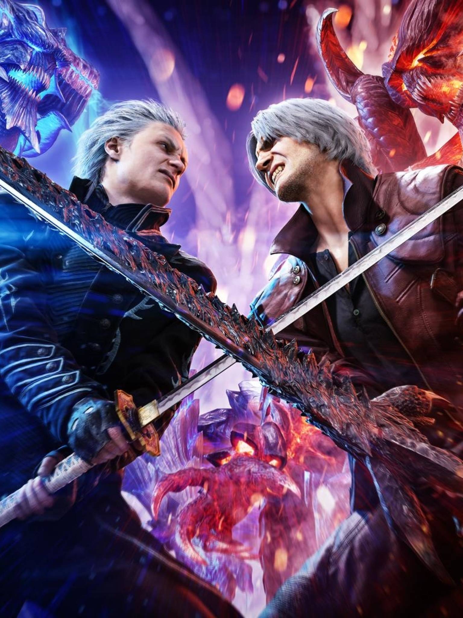 1536x2048 Dante vs Vergil Devil May Cry 1536x2048 Resolution Wallpaper, HD Games 4K Wallpaper, Image, Photo and Background