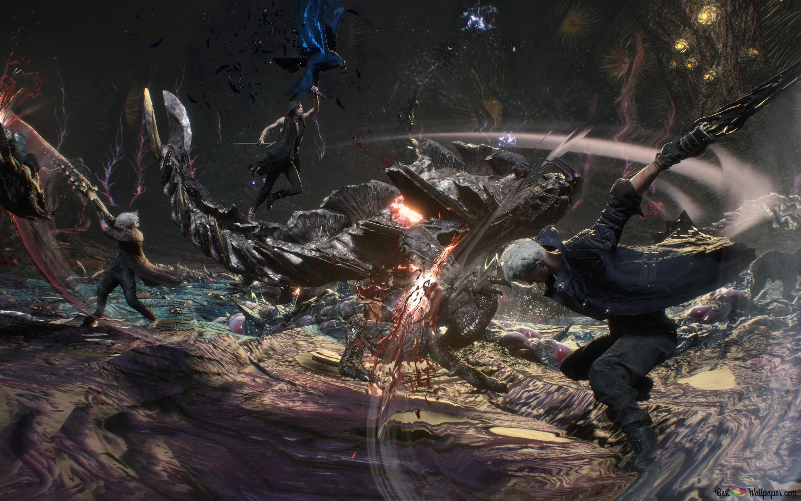 2560x1600 Devil May Cry 5, Nero & V 4K wallpaper download