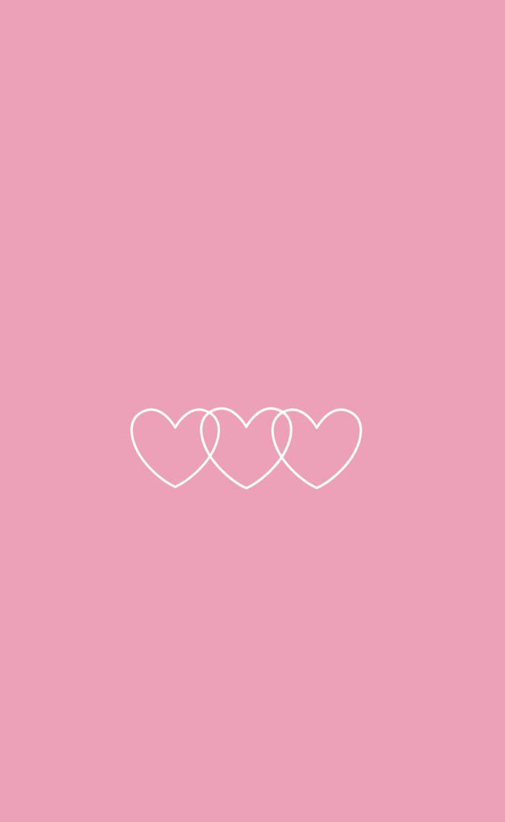 736x1197 Pink background white hearts. Pink wallpaper iphone, Cute pink background, Wallpaper iphone love